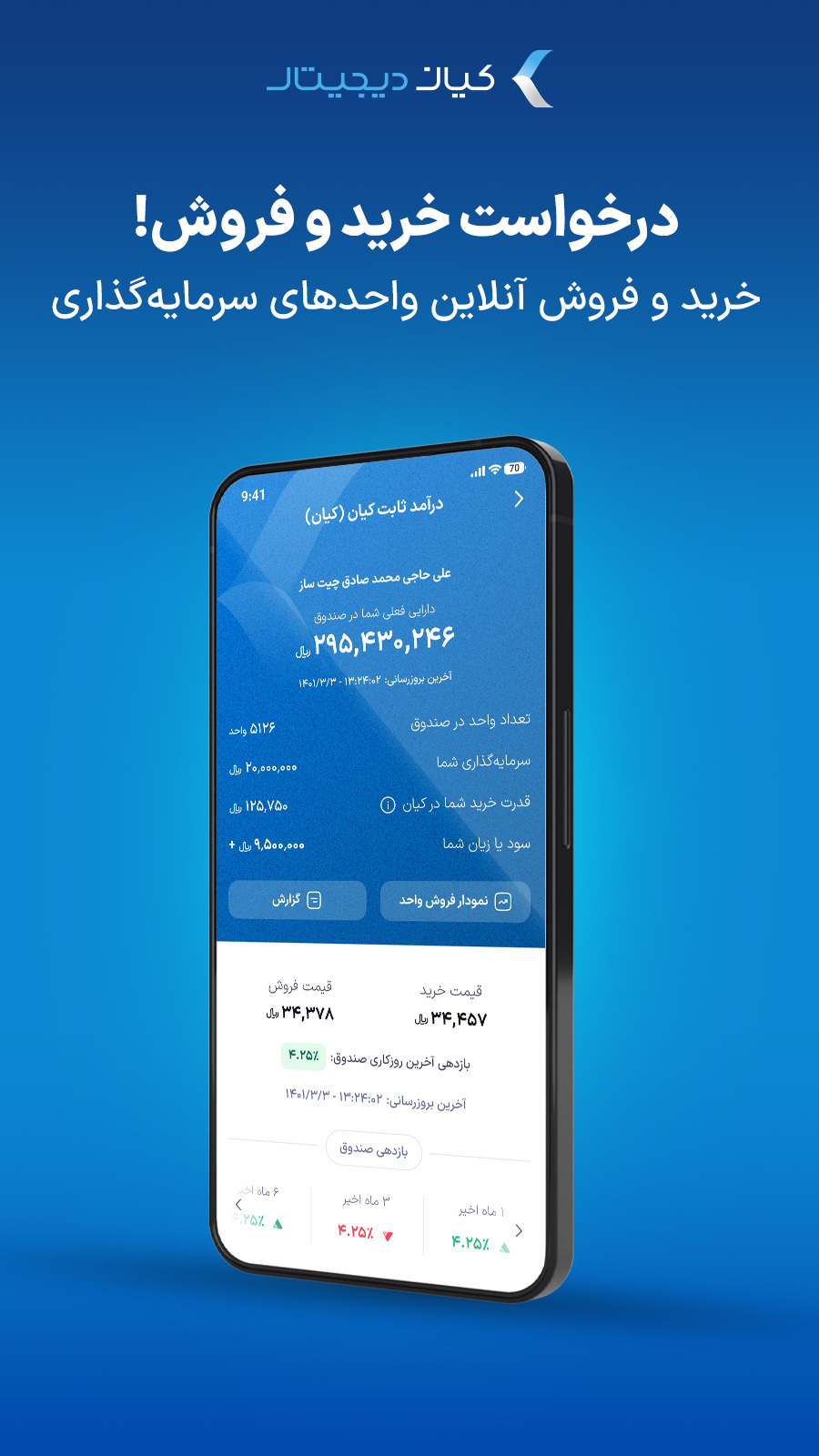 اسکرین شات 3 برنامه کیان دیجیتال | سرمایهگذاری آنلاین