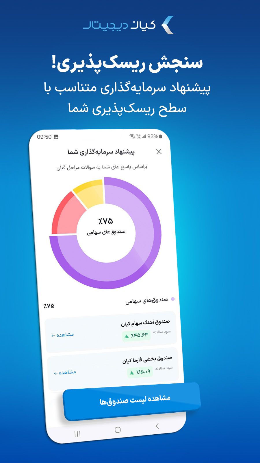 اسکرین شات 6 برنامه کیان دیجیتال | سرمایهگذاری آنلاین