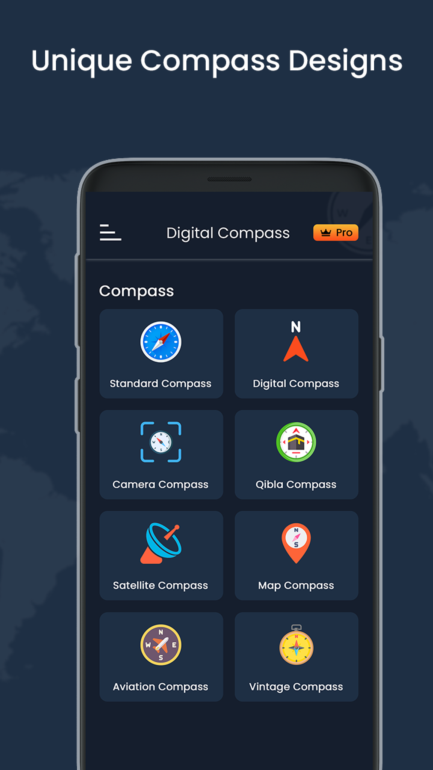 اسکرین شات 2 برنامه Digital Compass & Weather LIVE