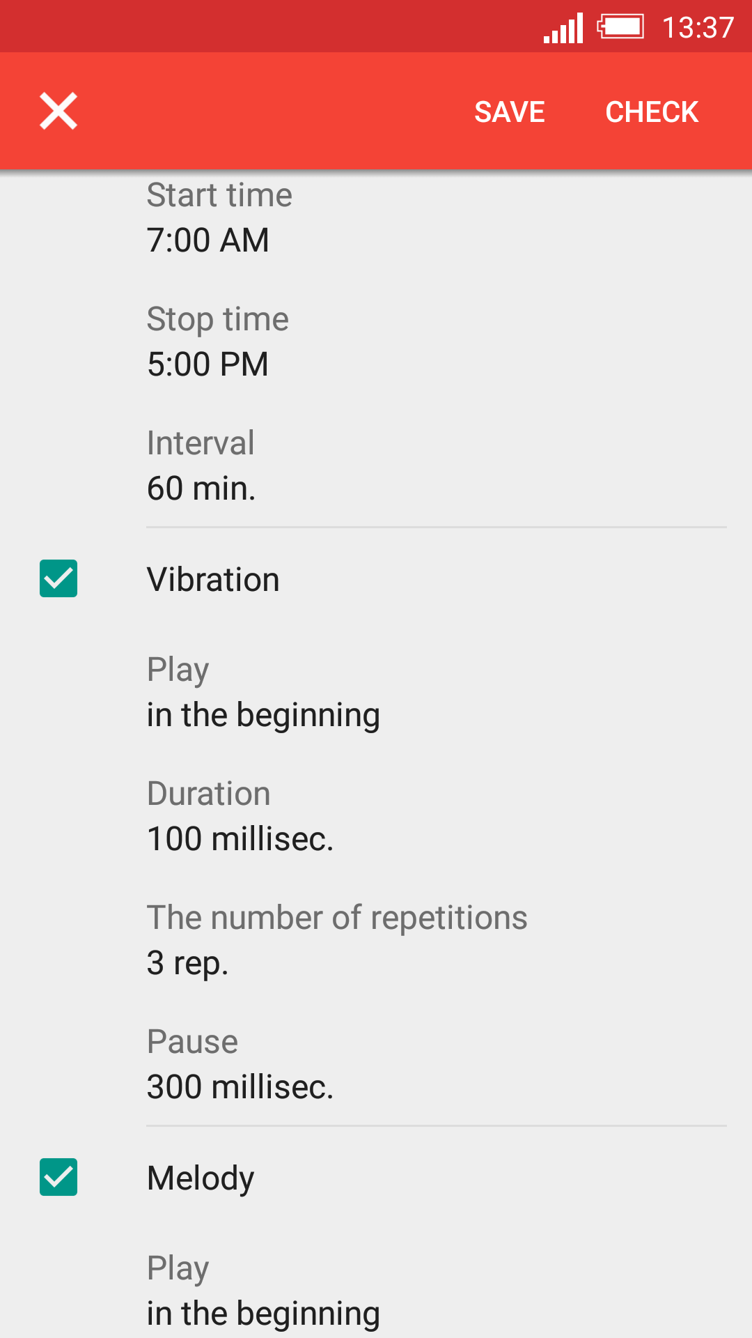 اسکرین شات 3 برنامه Speaking clock DVBeep