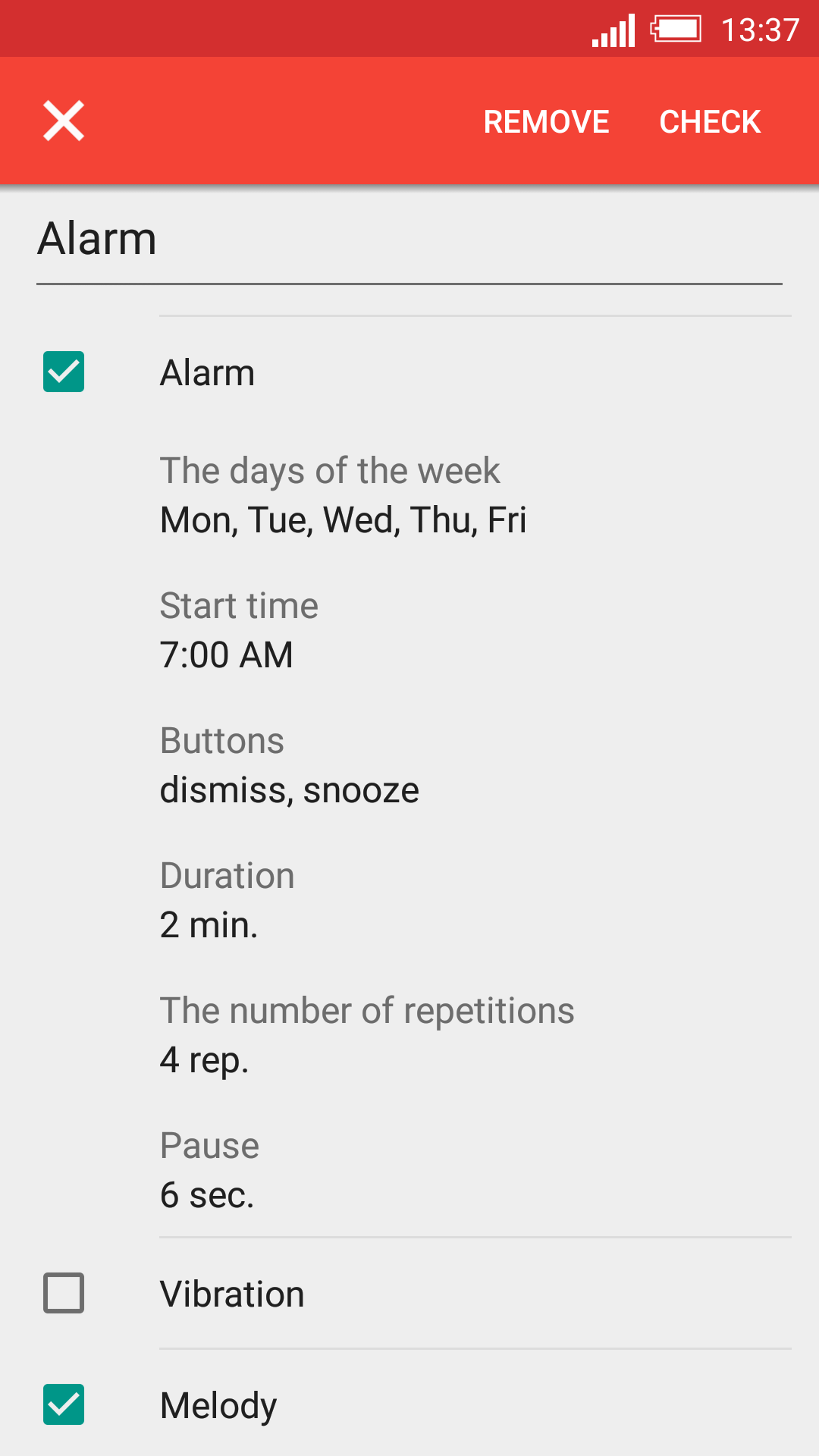 اسکرین شات 2 برنامه Speaking clock DVBeep