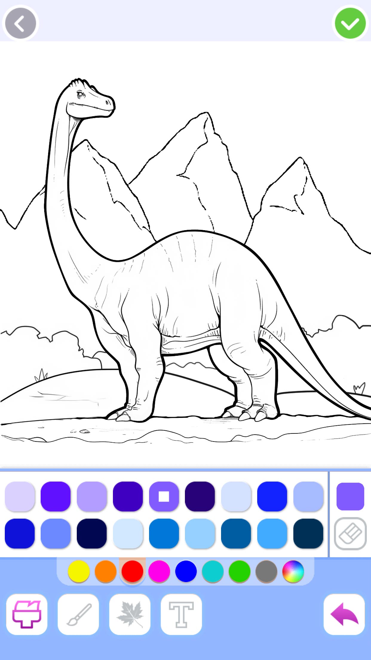 اسکرین شات 3 بازی Dino Coloring: Dinosaur games
