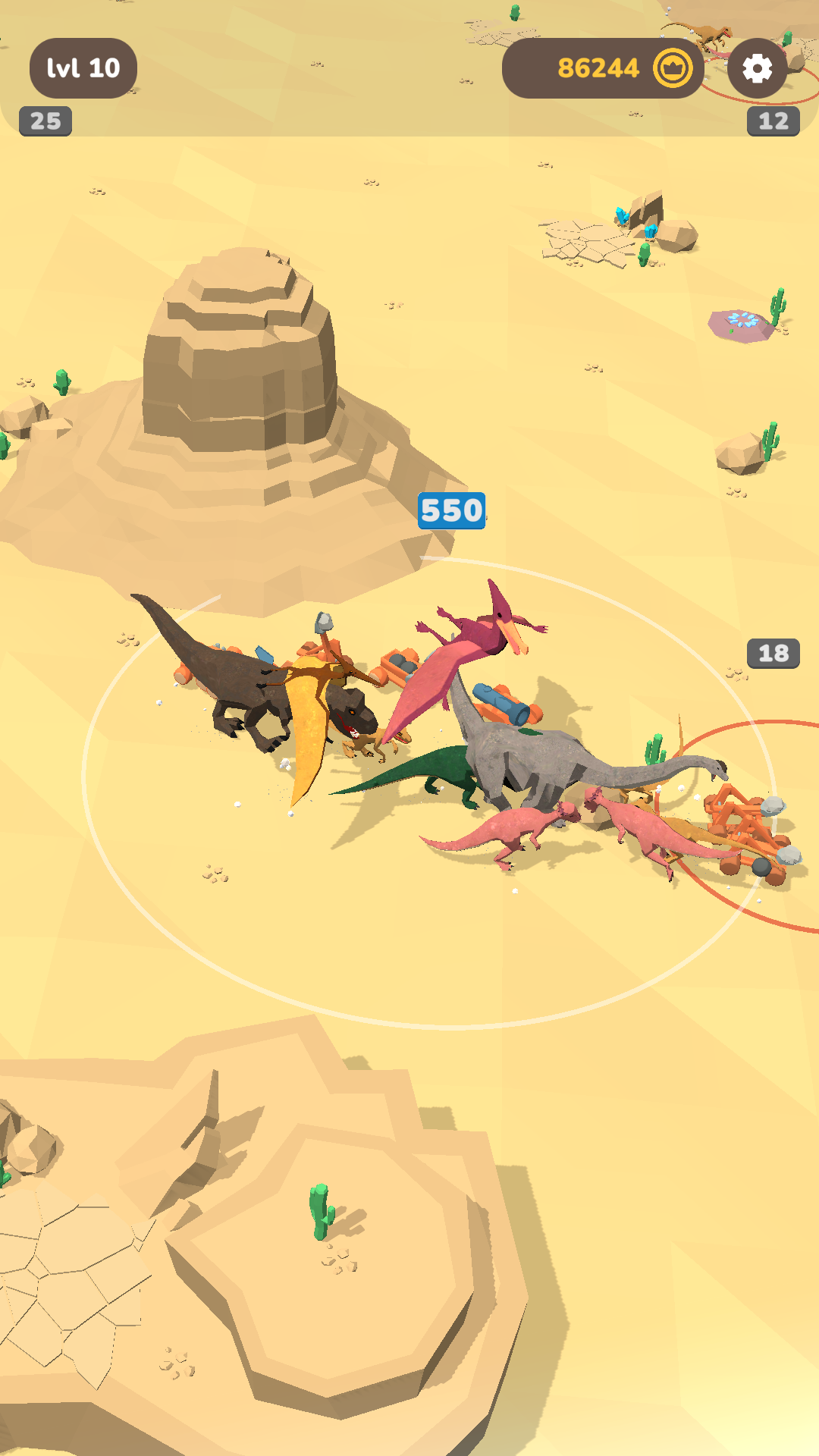 اسکرین شات 2 بازی Dinosaur Merge Battle