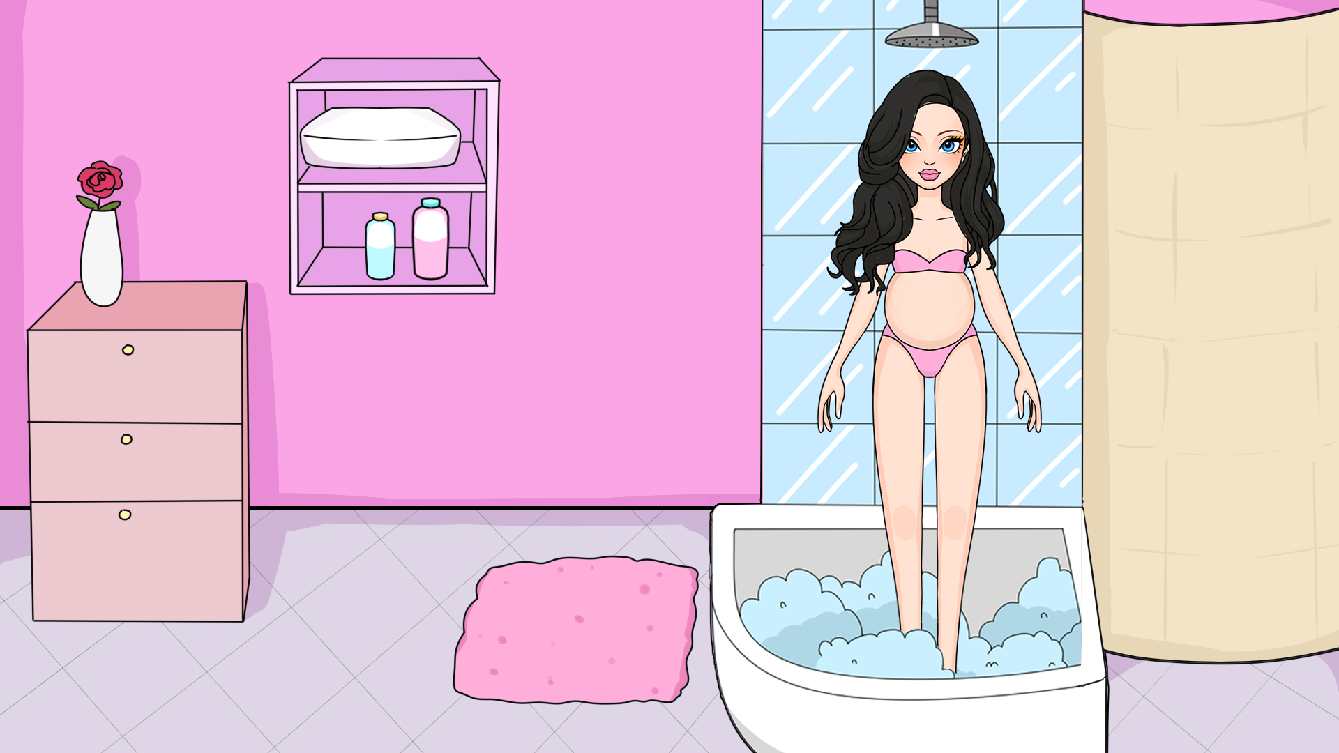 اسکرین شات 2 بازی Magic Paper Dolls Dress Up DIY