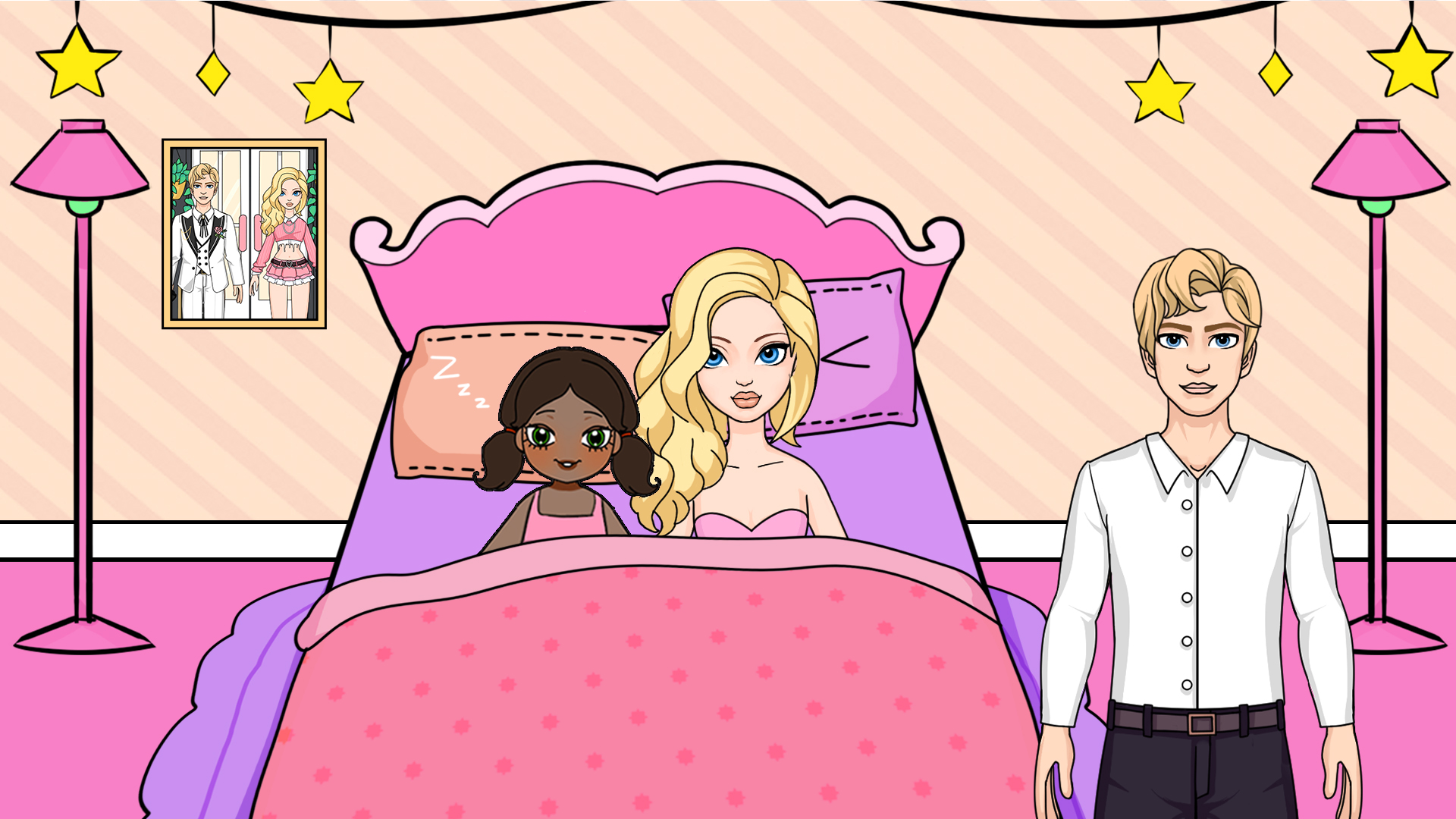 اسکرین شات 1 بازی Magic Paper Dolls Dress Up DIY