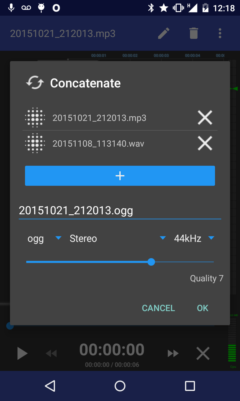 اسکرین شات 4 برنامه RecForge II: Voice Recorder