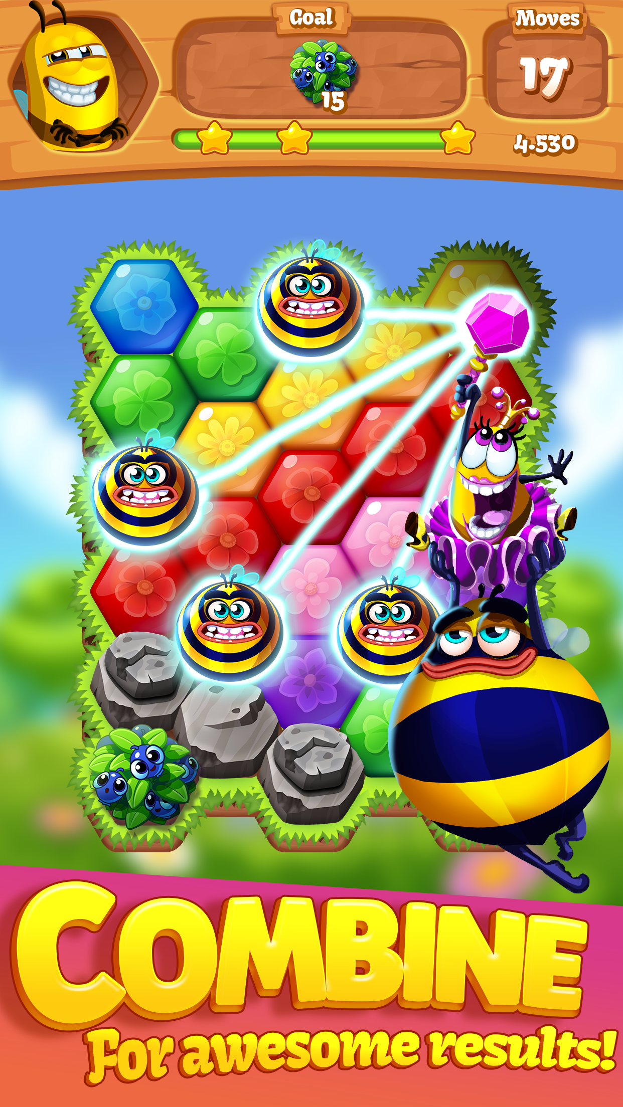 اسکرین شات 3 بازی Bee Brilliant Blast