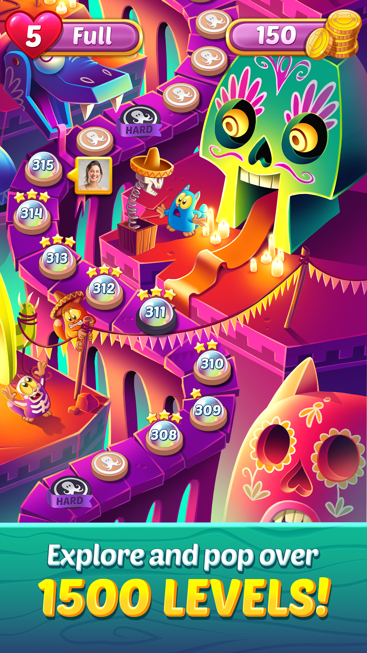 اسکرین شات 4 بازی Cookie Cats Pop - Bubble Pop