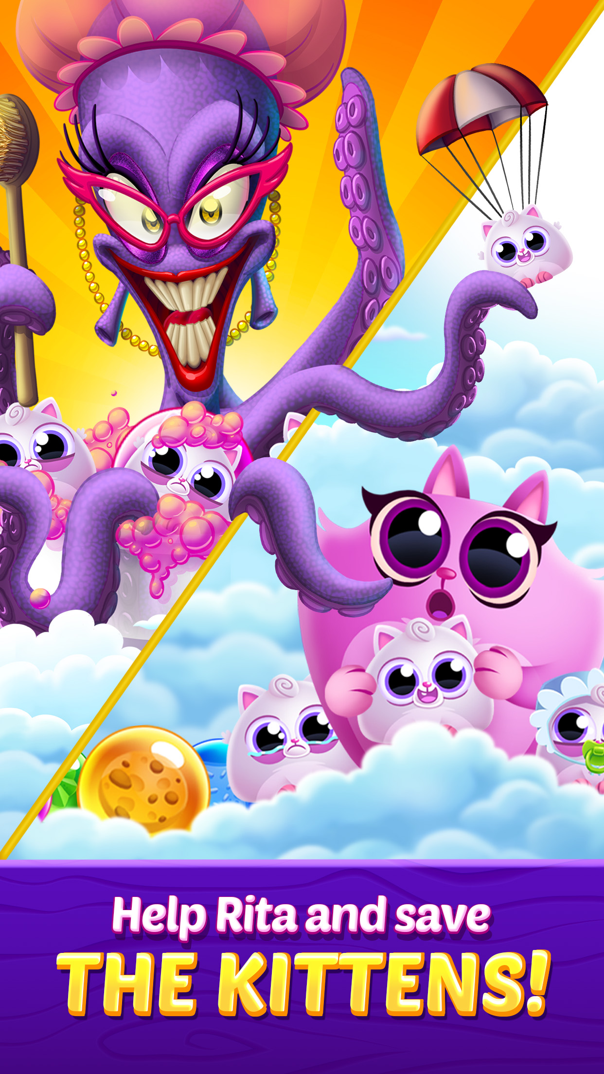 اسکرین شات 2 بازی Cookie Cats Pop - Bubble Pop