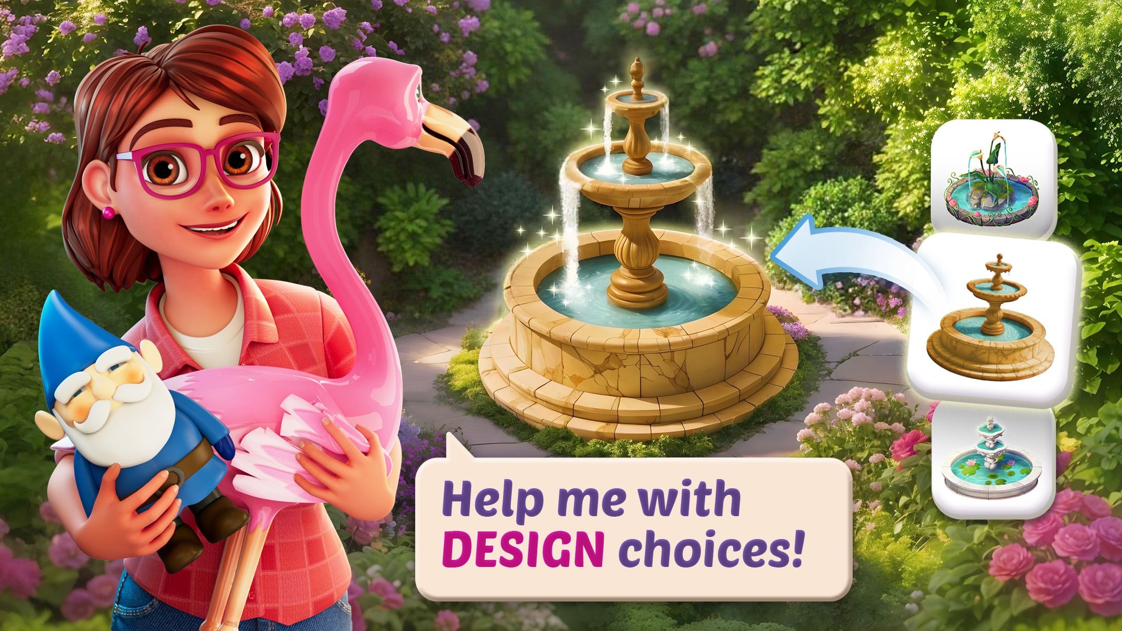 اسکرین شات 3 بازی Lily’s Garden - Design & Relax
