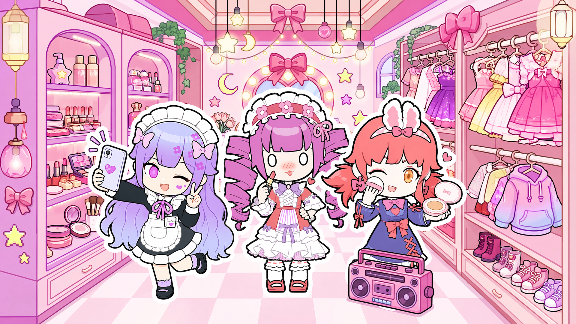 اسکرین شات 7 بازی Doll Makeup: Dress up for kids