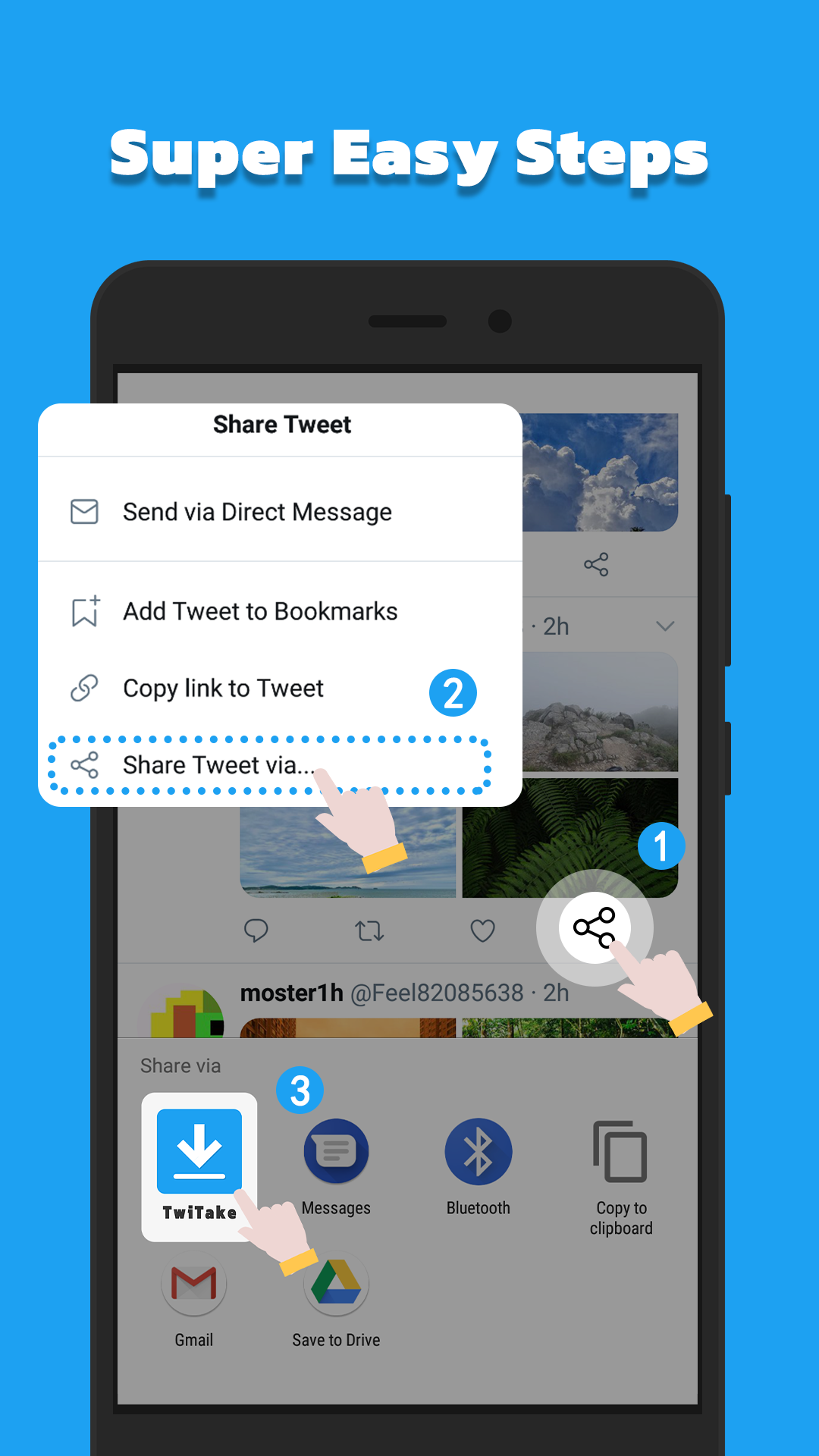 اسکرین شات 1 برنامه Video Downloader for Twitter