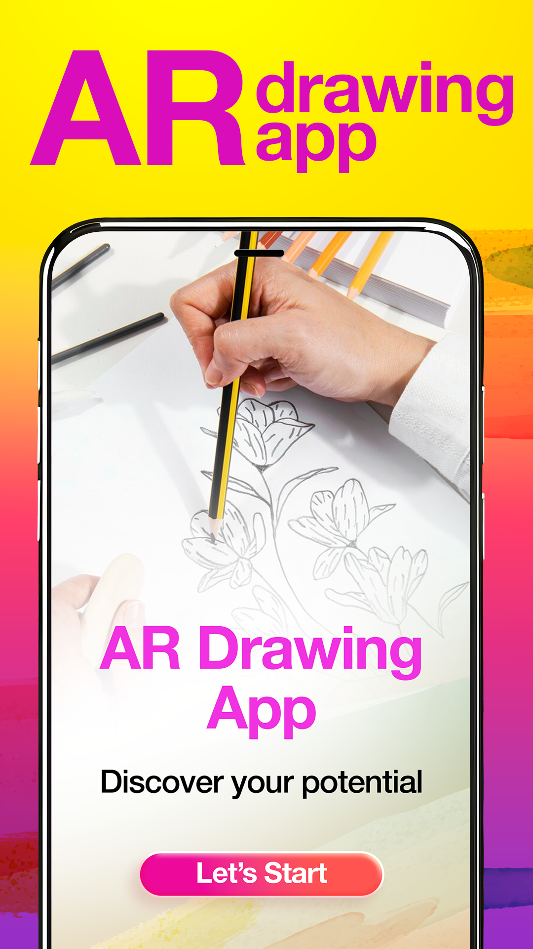 اسکرین شات 1 برنامه AR drawing app: Paint & sketch