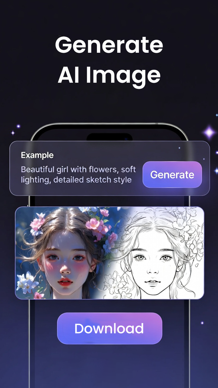 اسکرین شات 3 برنامه AI Drawing : Trace & Sketch