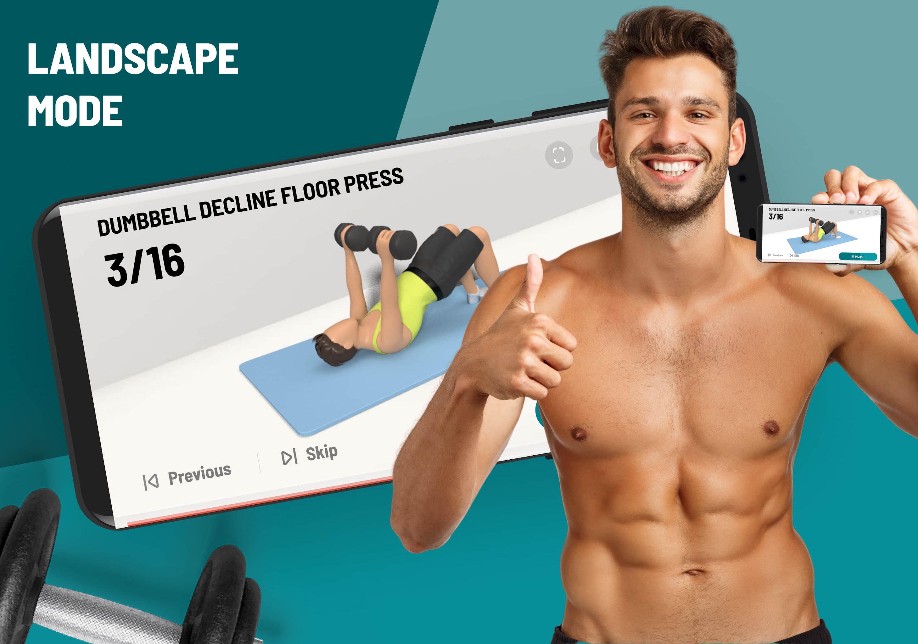 اسکرین شات 7 برنامه Dumbbell Workout at Home