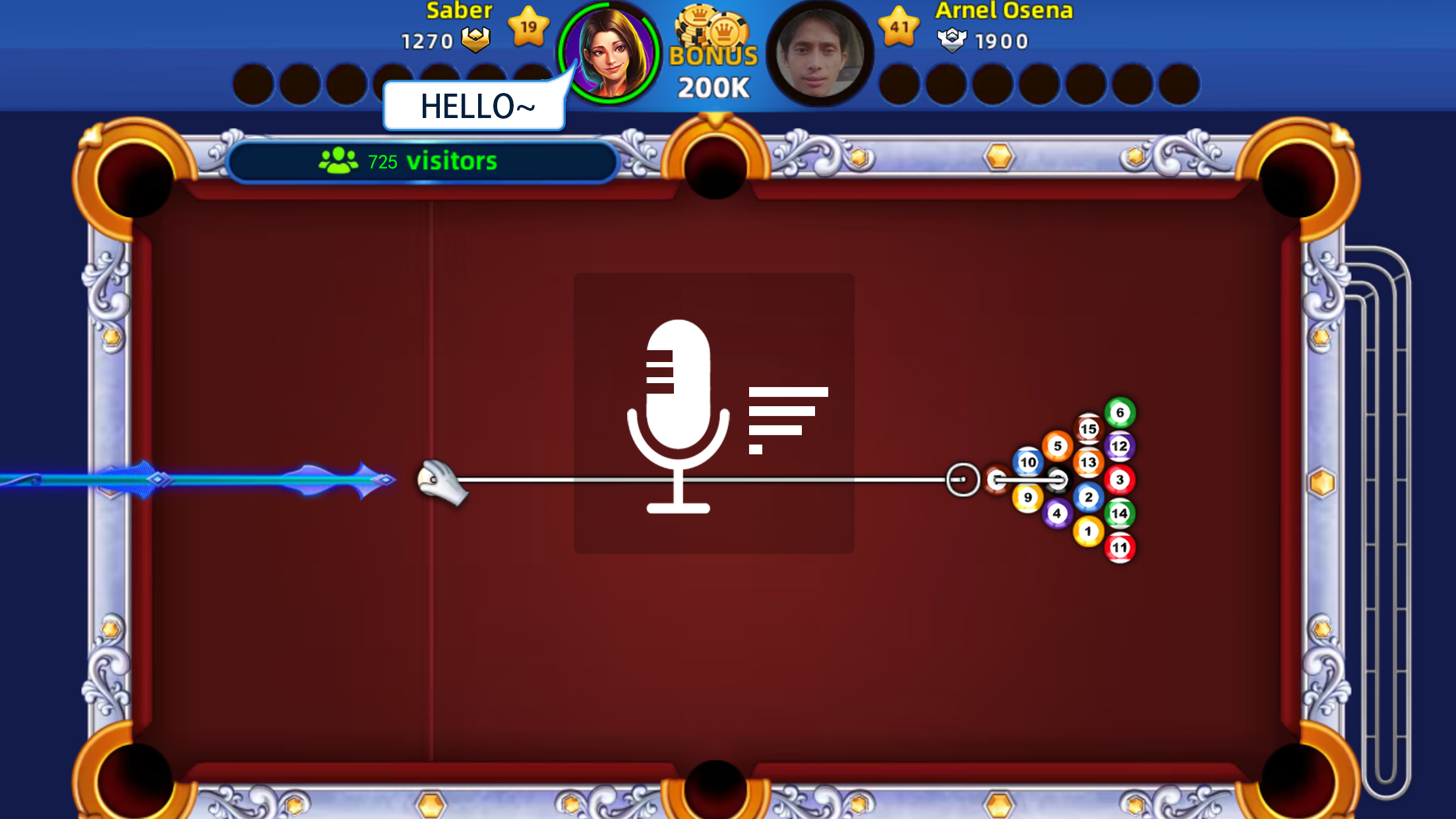 اسکرین شات 1 بازی 8 Ball Blitz Pro: Pool King