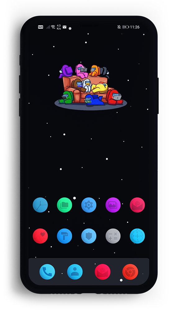 اسکرین شات 1 برنامه Among Us EMUI 9/10 Theme