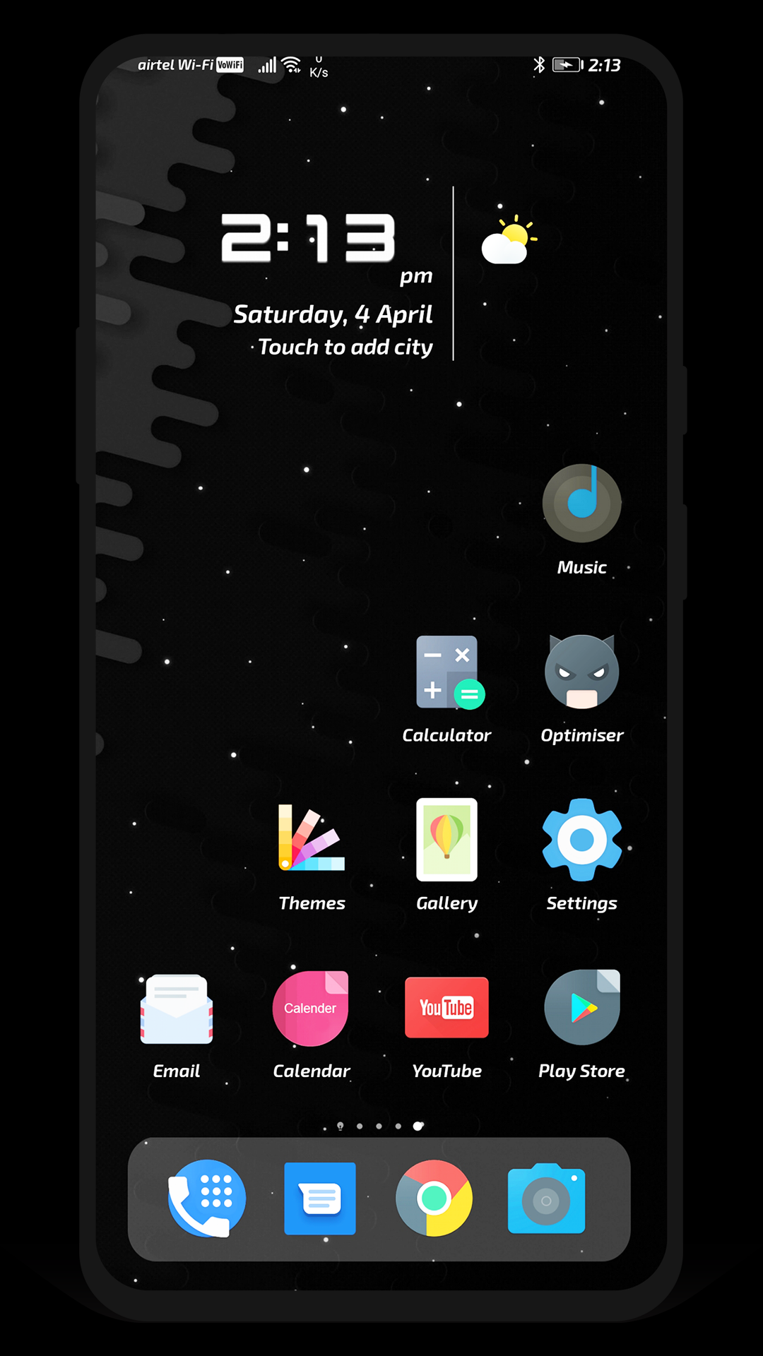اسکرین شات 2 برنامه Pitch Black EMUI 5/8/10 Theme