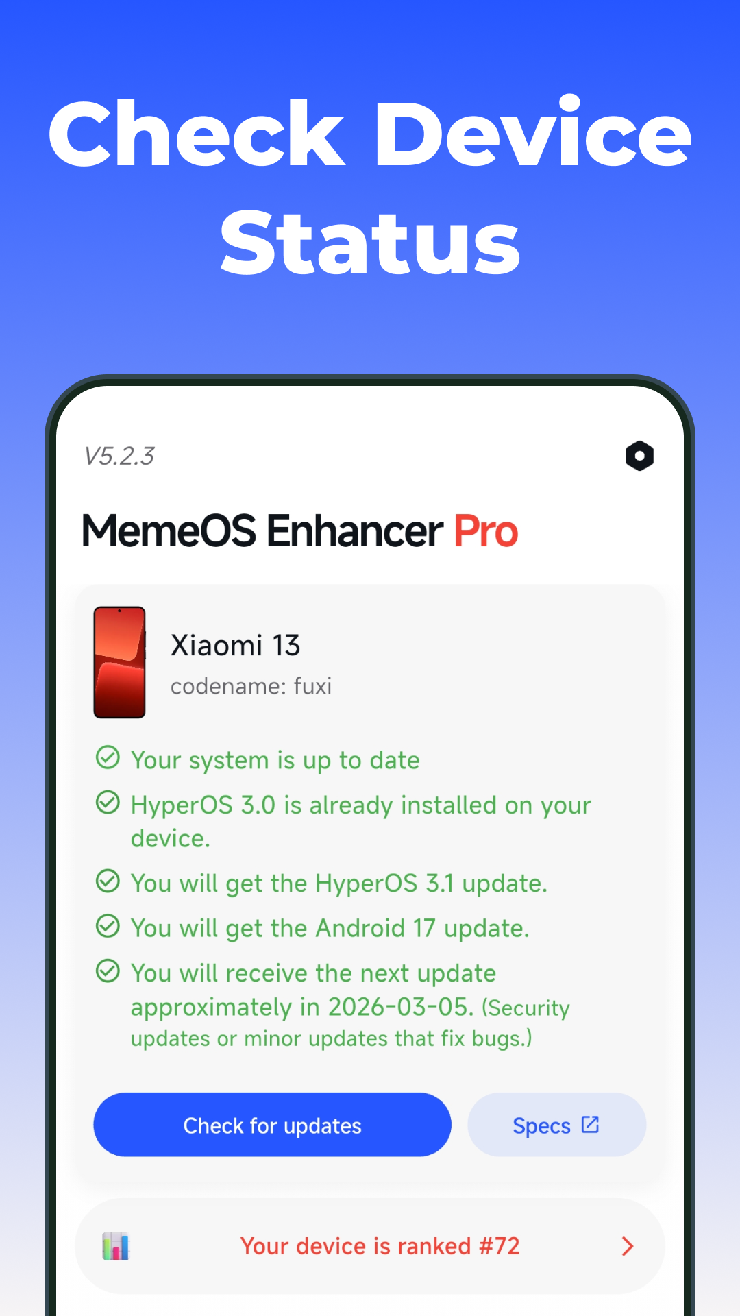 اسکرین شات 1 برنامه MemeOS Enhancer 5.0