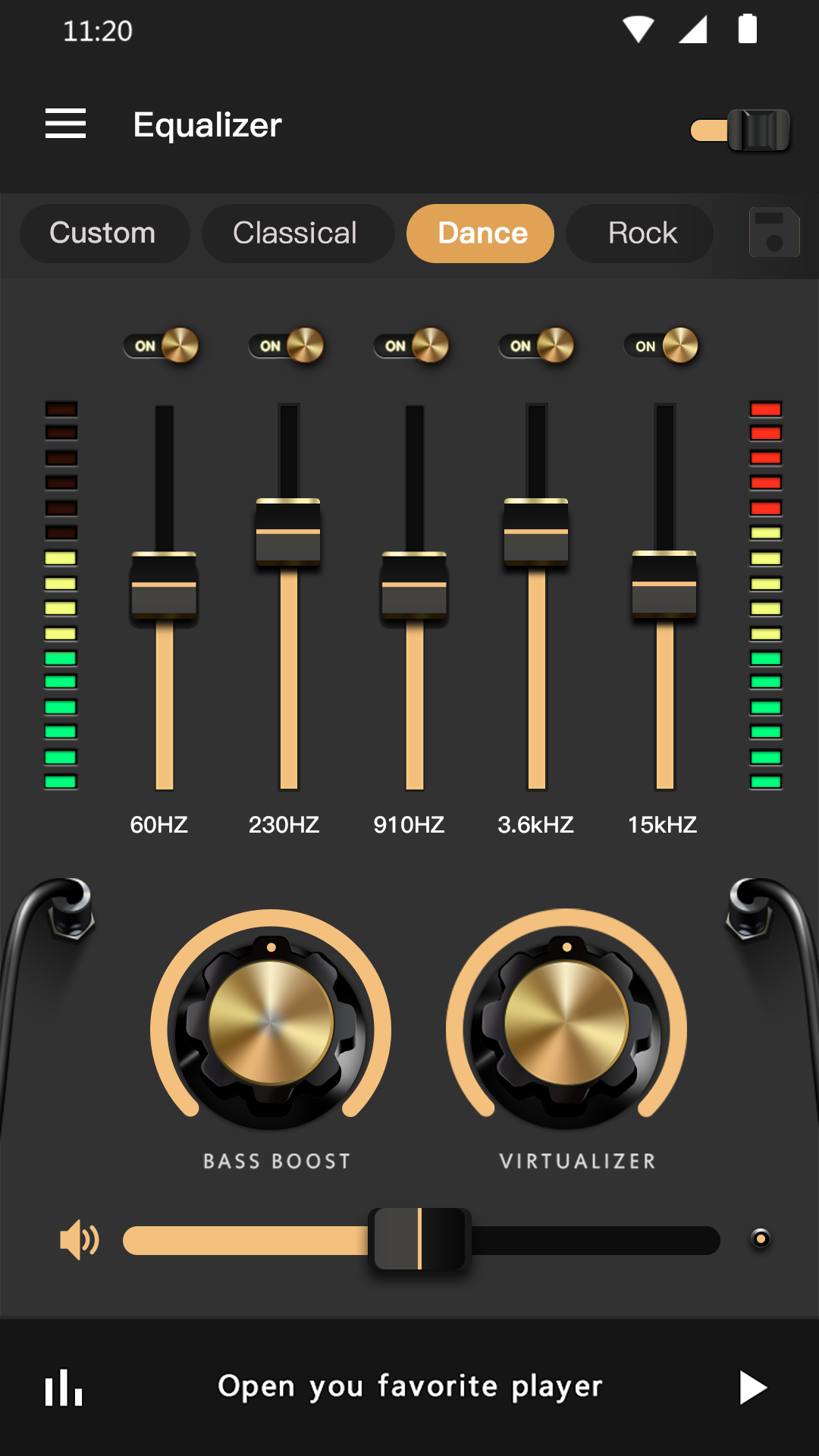 اسکرین شات 2 برنامه Music Equalizer - Bass Booster