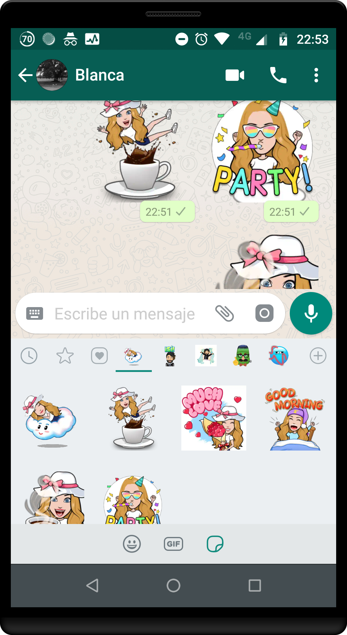 اسکرین شات 8 برنامه Instant Stickers