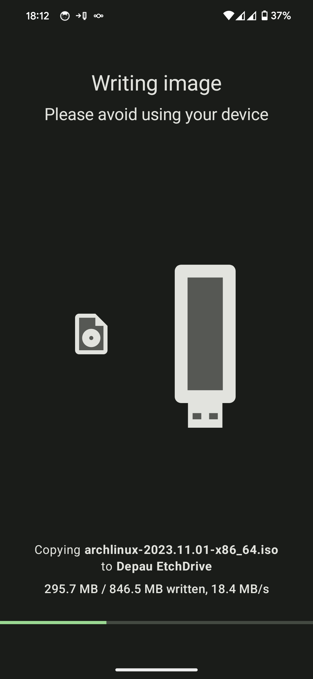 اسکرین شات 4 برنامه EtchDroid ISO to USB Writer