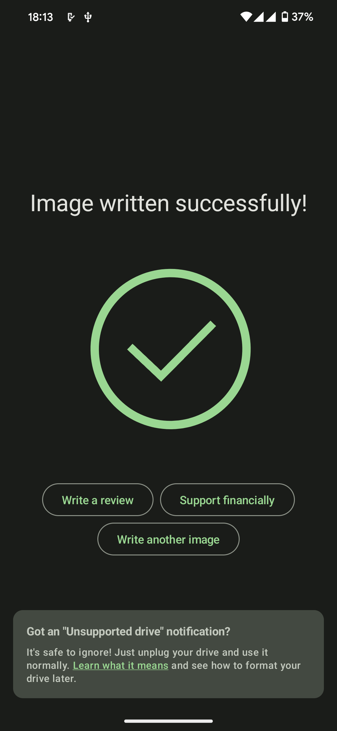 اسکرین شات 6 برنامه EtchDroid ISO to USB Writer