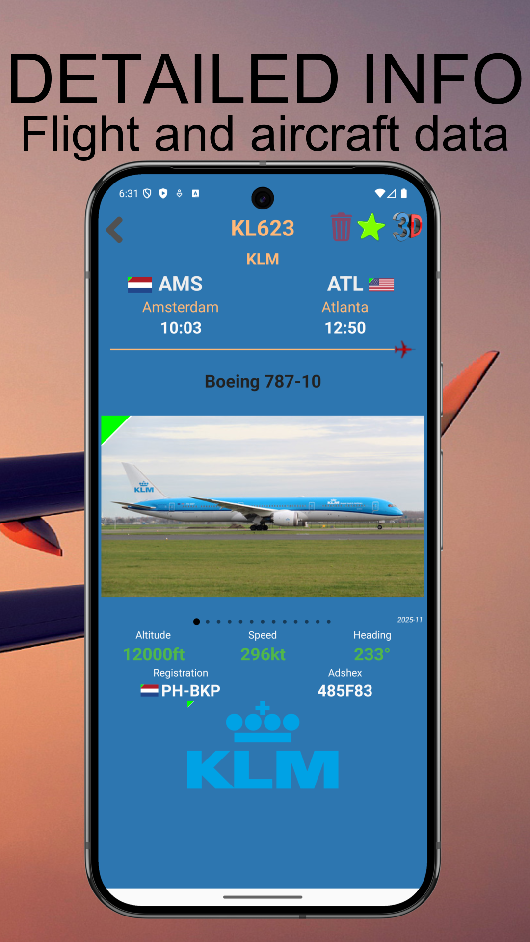 اسکرین شات 4 برنامه Air Traffic - flight tracker