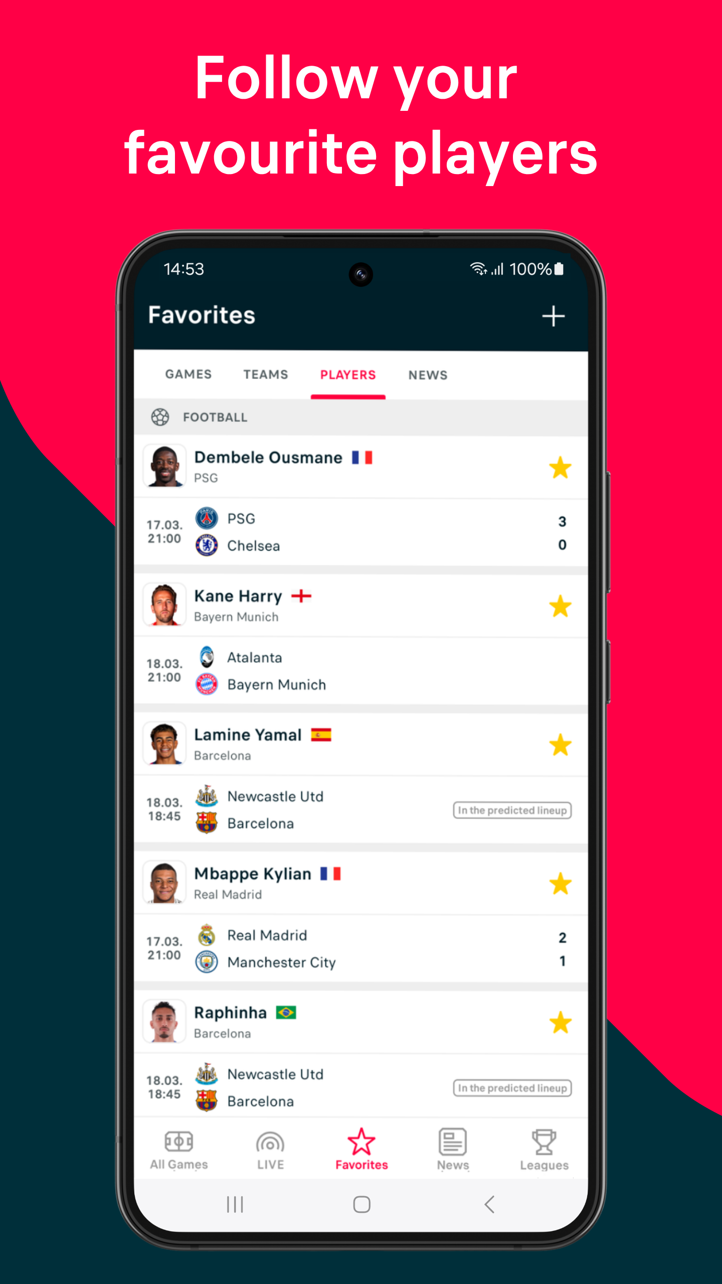 اسکرین شات 6 برنامه Flashscore: Live Scores & News