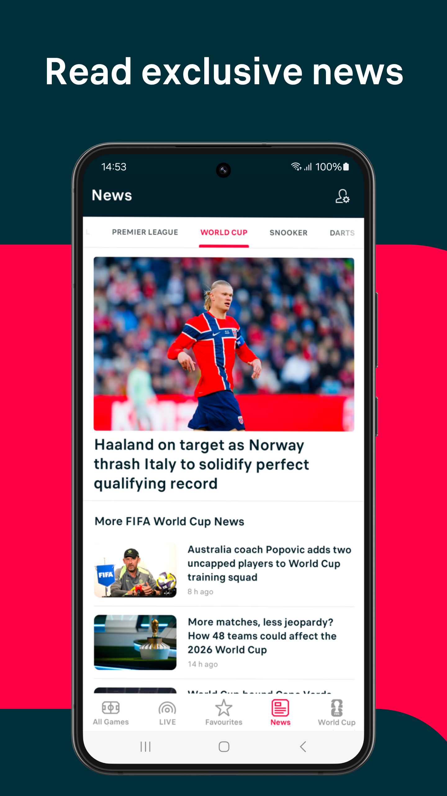 اسکرین شات 4 برنامه Flashscore: Live Scores & News