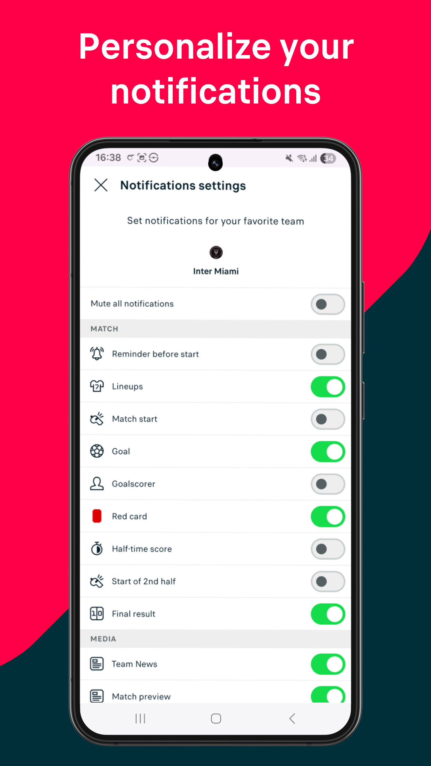 اسکرین شات 8 برنامه Flashscore: Scores & News