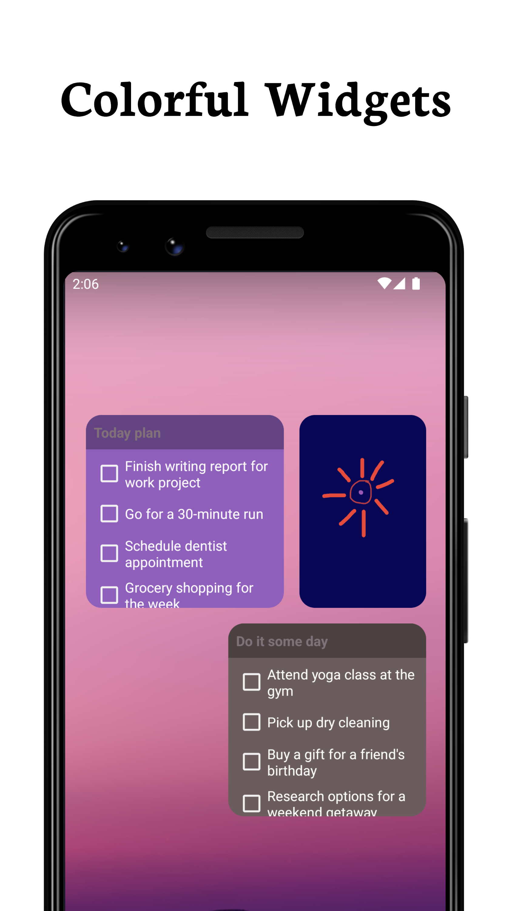 اسکرین شات 6 برنامه RainbowPad: Private Notepad