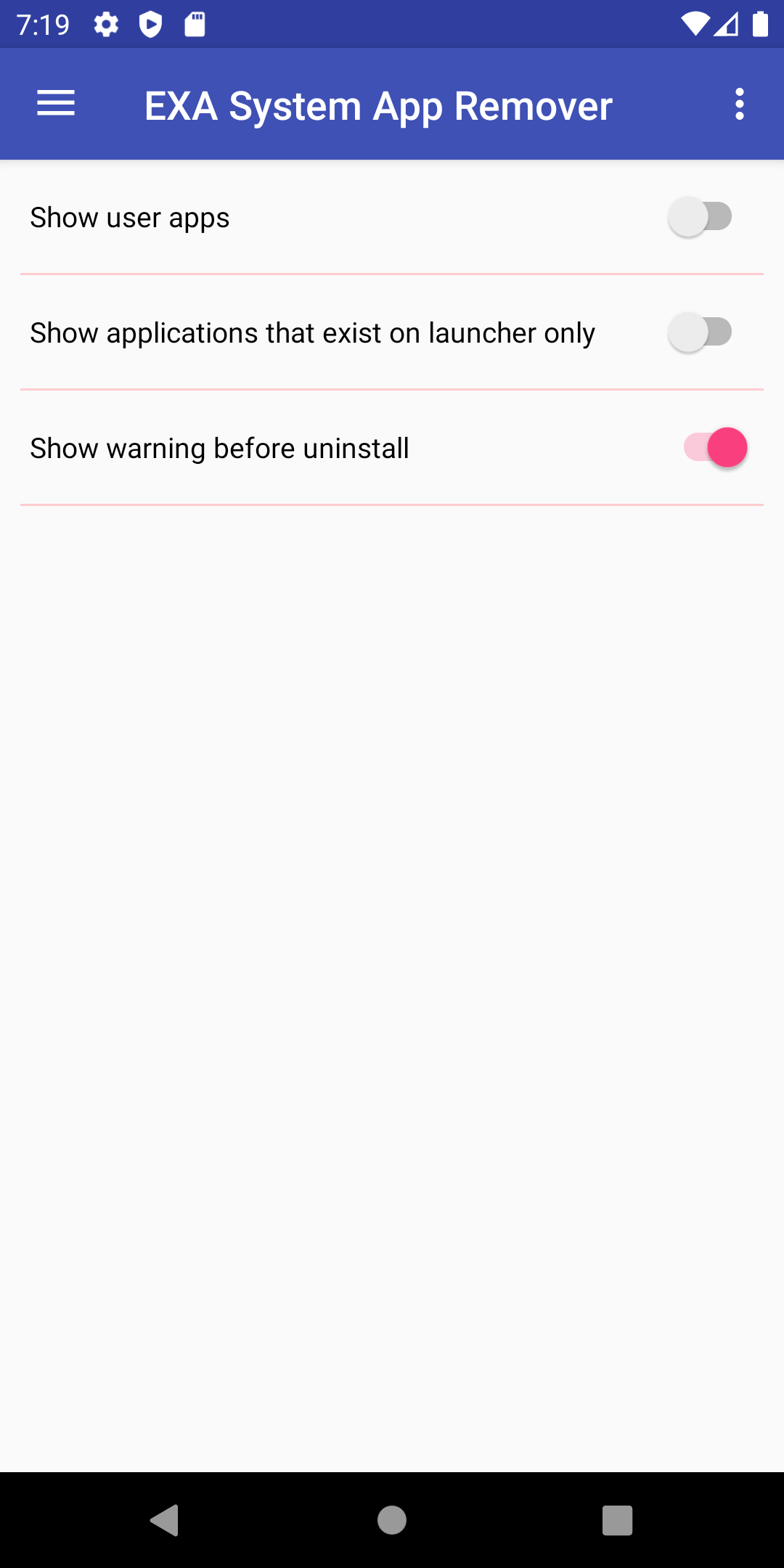 اسکرین شات 5 برنامه EXA System App Remover (ROOT)