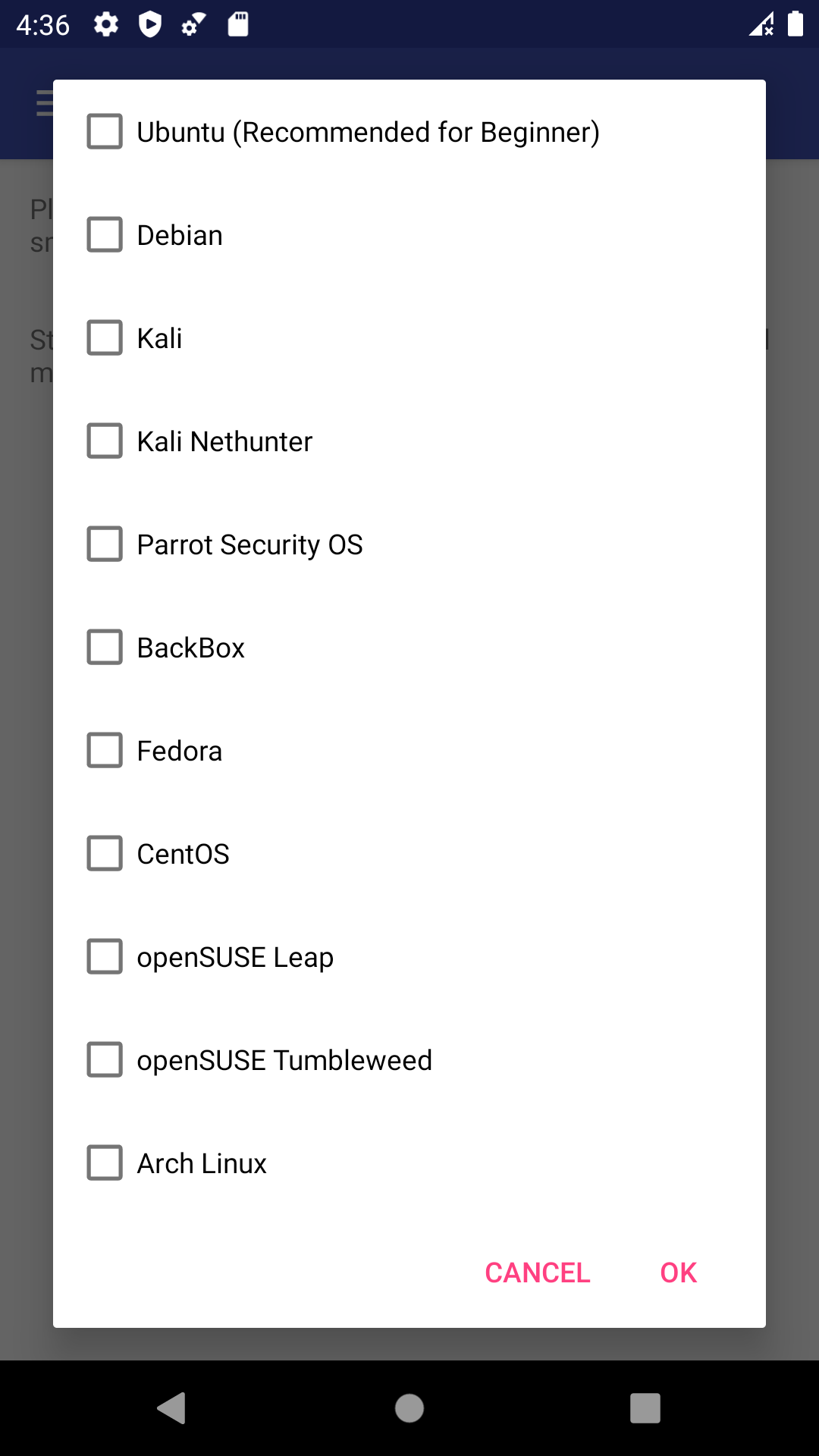 اسکرین شات 6 برنامه AnLinux - Run Linux on Android