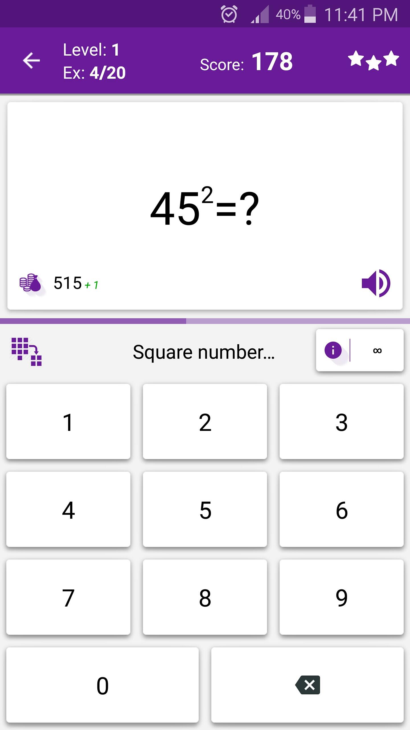 اسکرین شات 4 برنامه Math Tricks: Mental Math