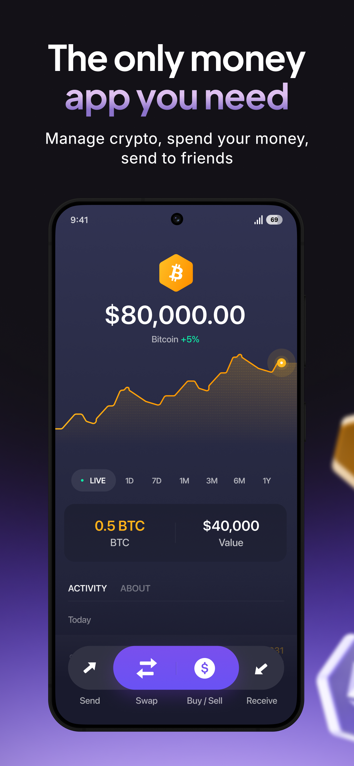 اسکرین شات 2 برنامه Exodus: Crypto & Payments