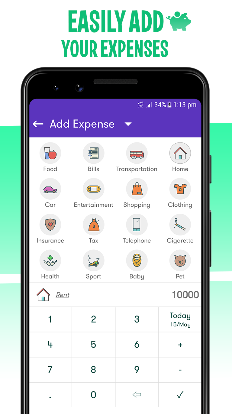 اسکرین شات 3 برنامه Money Manager : Expense Tracke