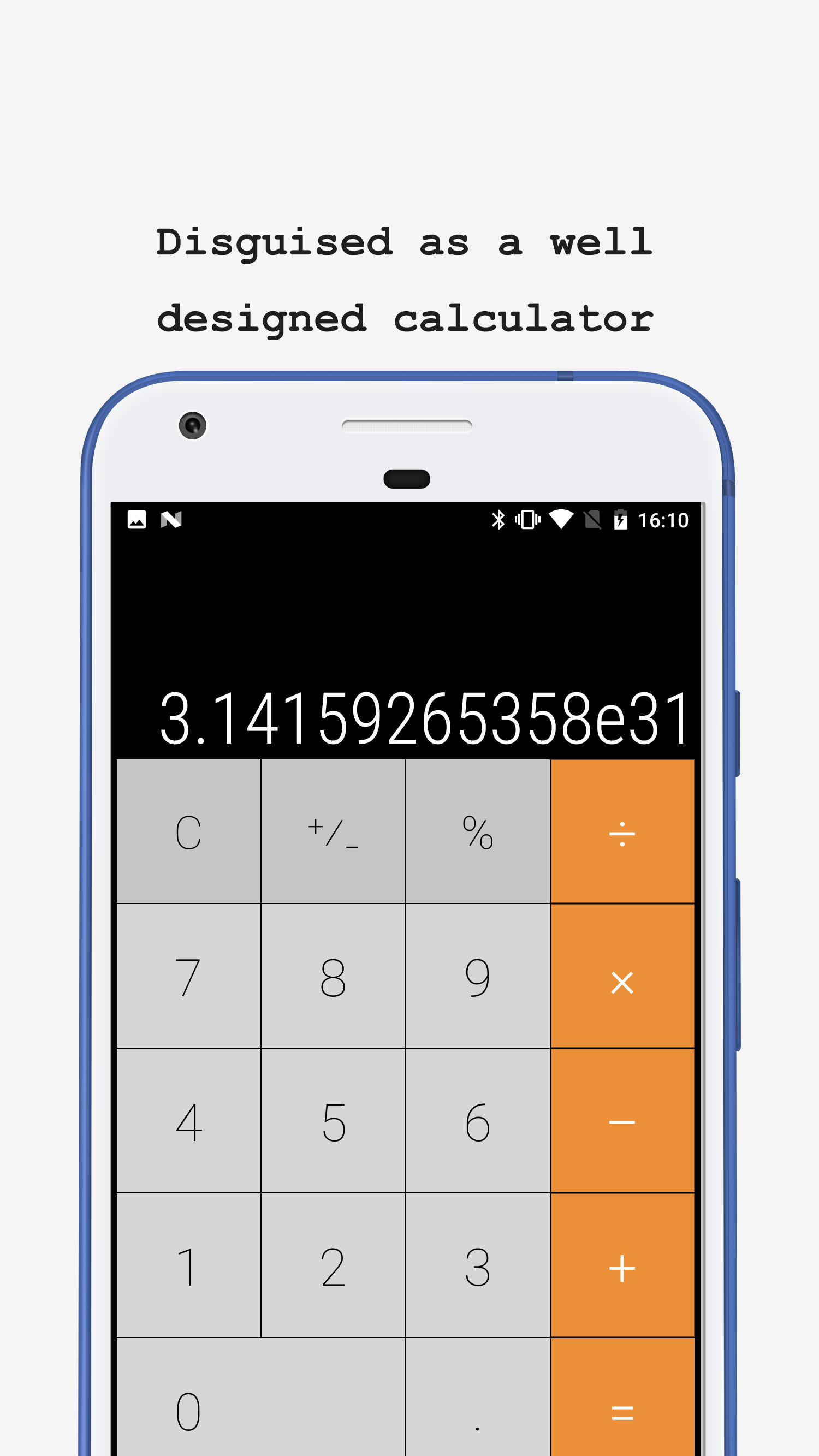 اسکرین شات 1 برنامه Calculator Photo & Video Vault