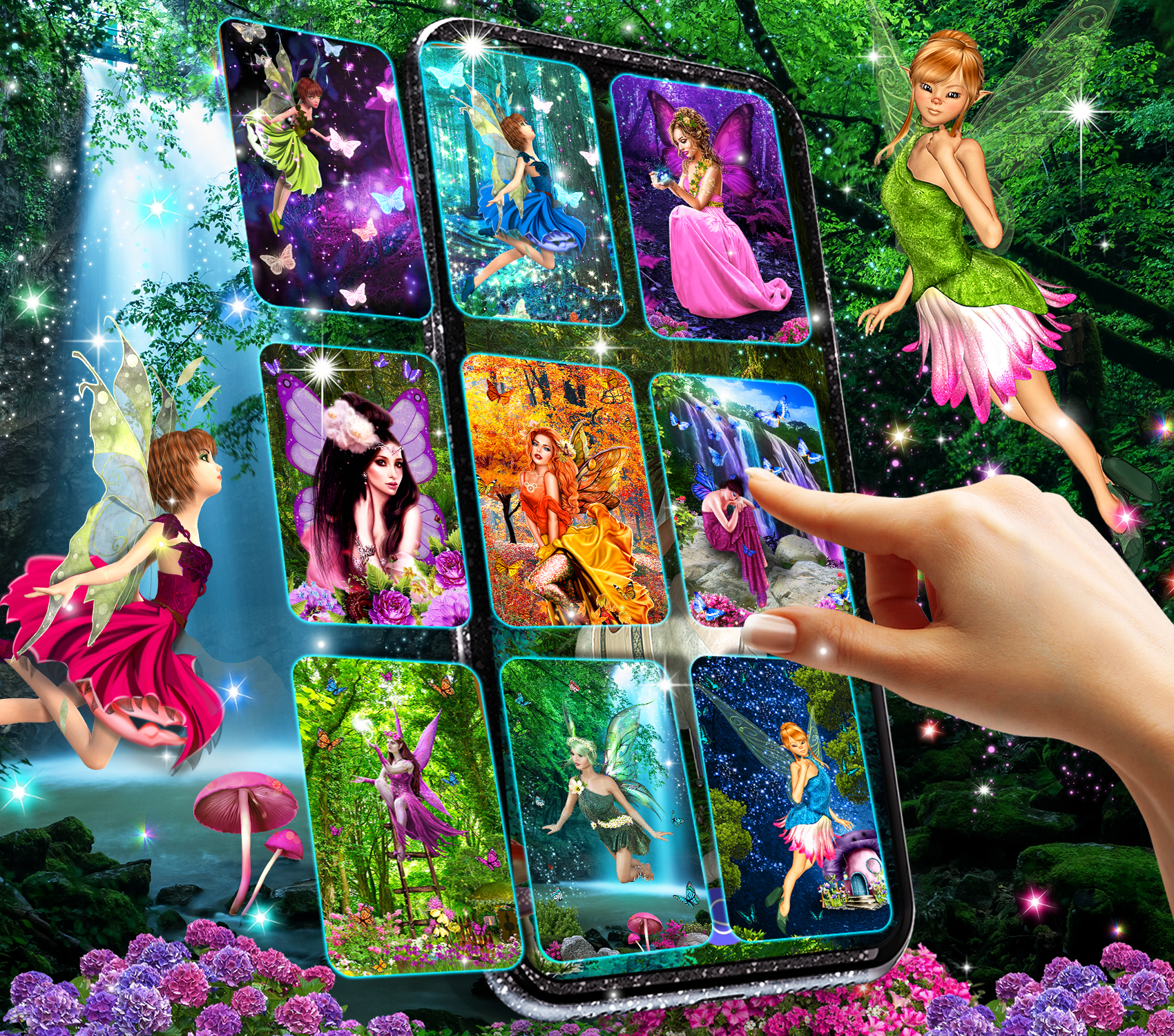 اسکرین شات 1 برنامه Fairy live wallpaper