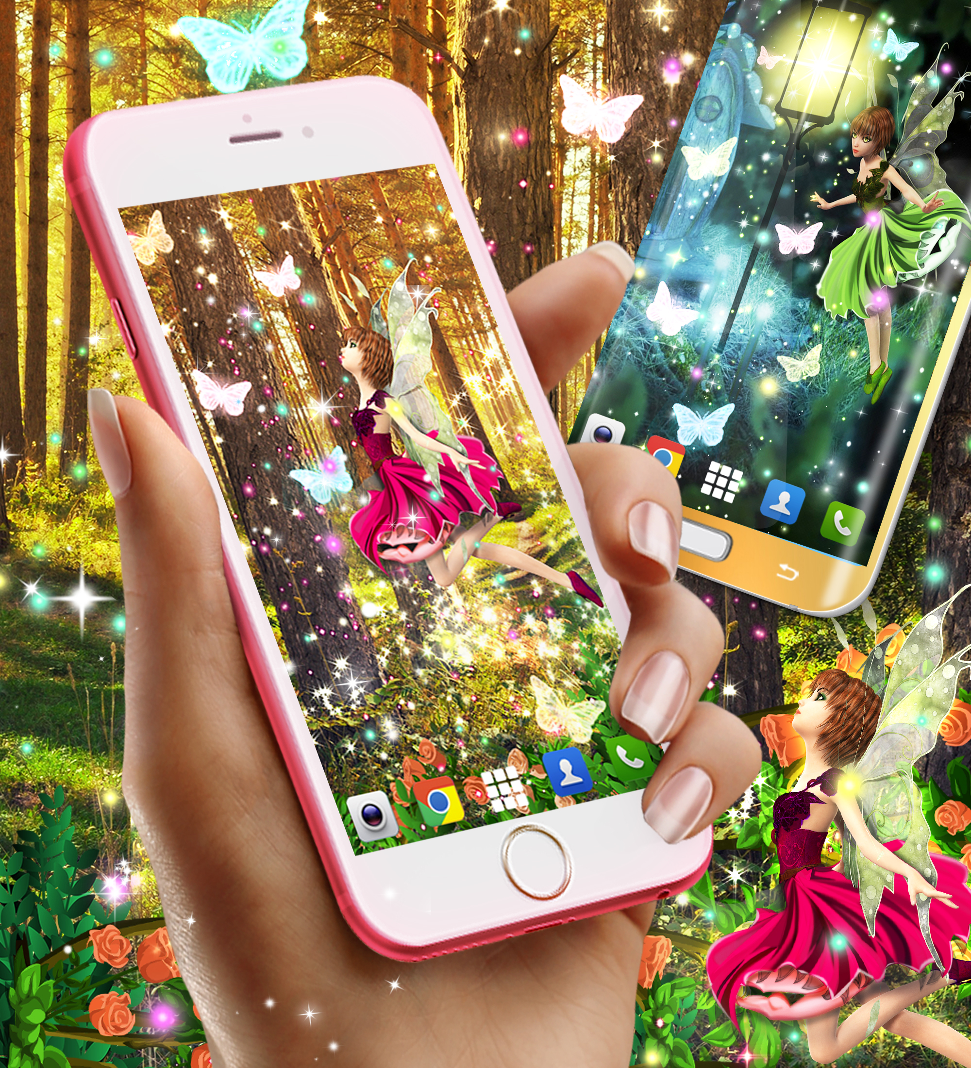 اسکرین شات 3 برنامه Fairy live wallpaper