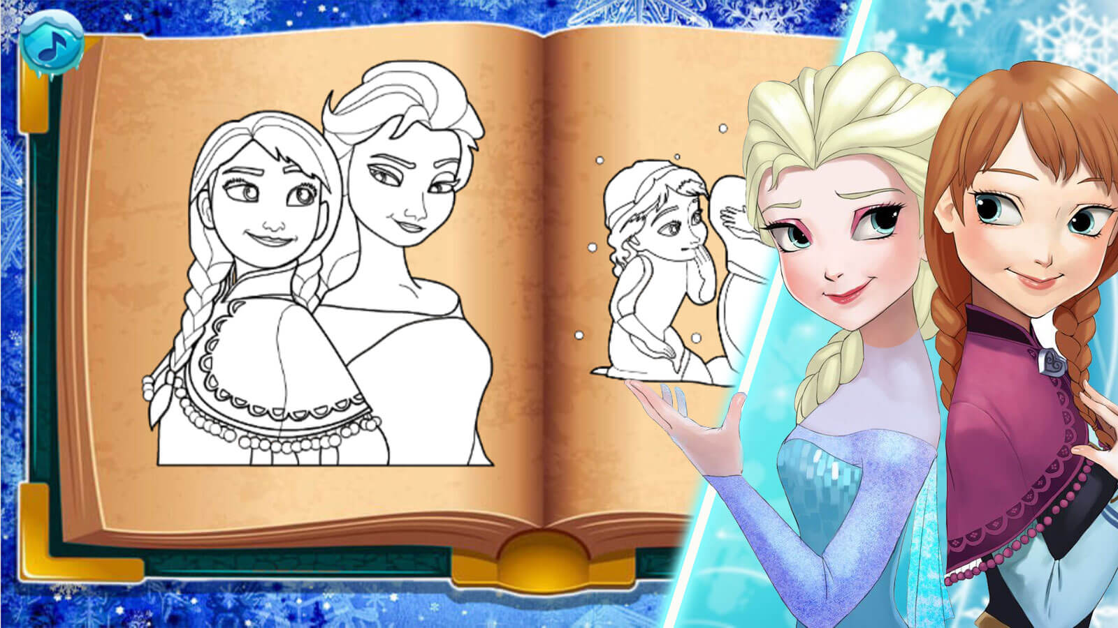 اسکرین شات 2 بازی بازی دفتر نقاشی السا و انا