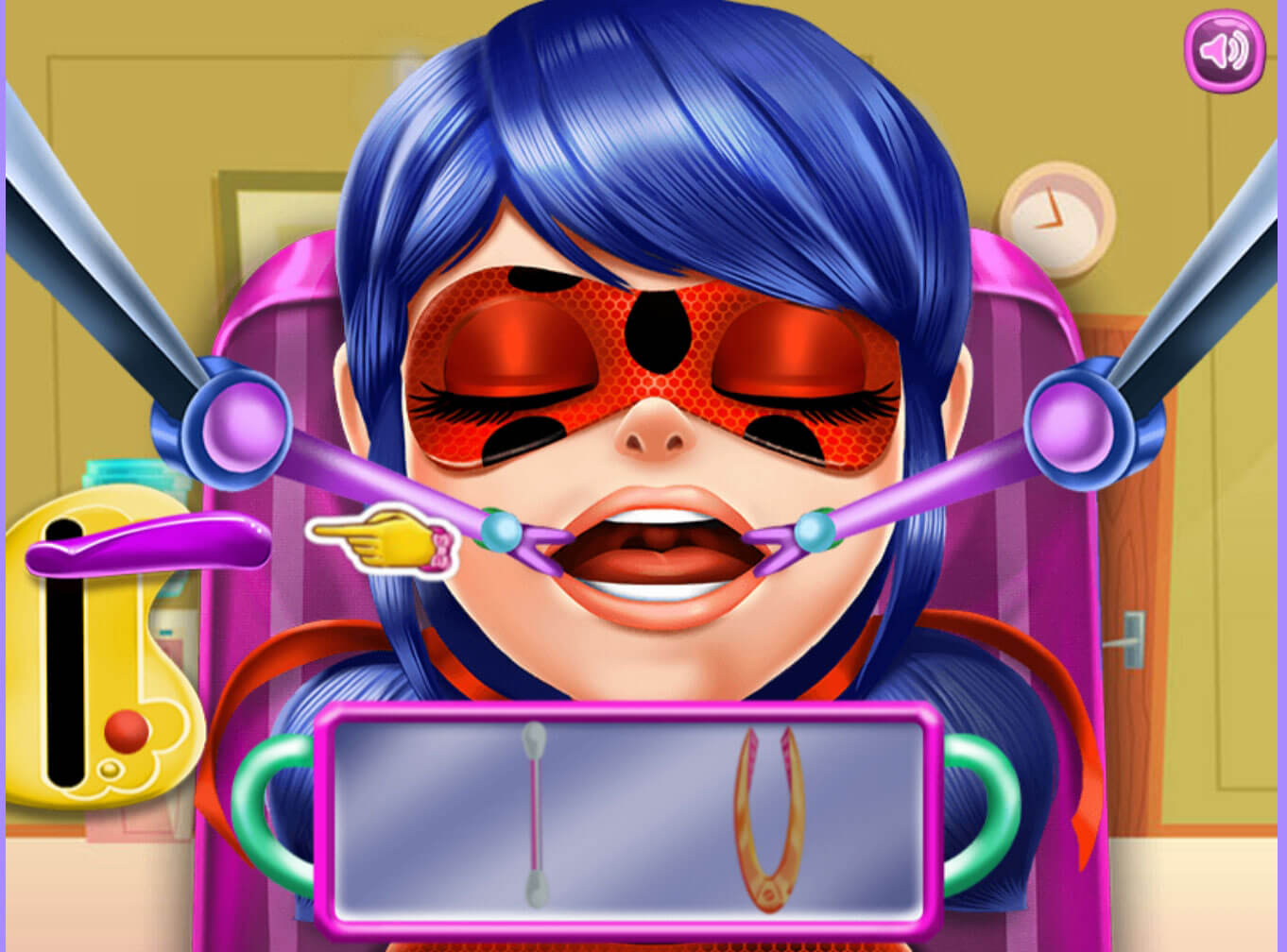 اسکرین شات 1 بازی دکتر دهان دختر کفشدوزکی