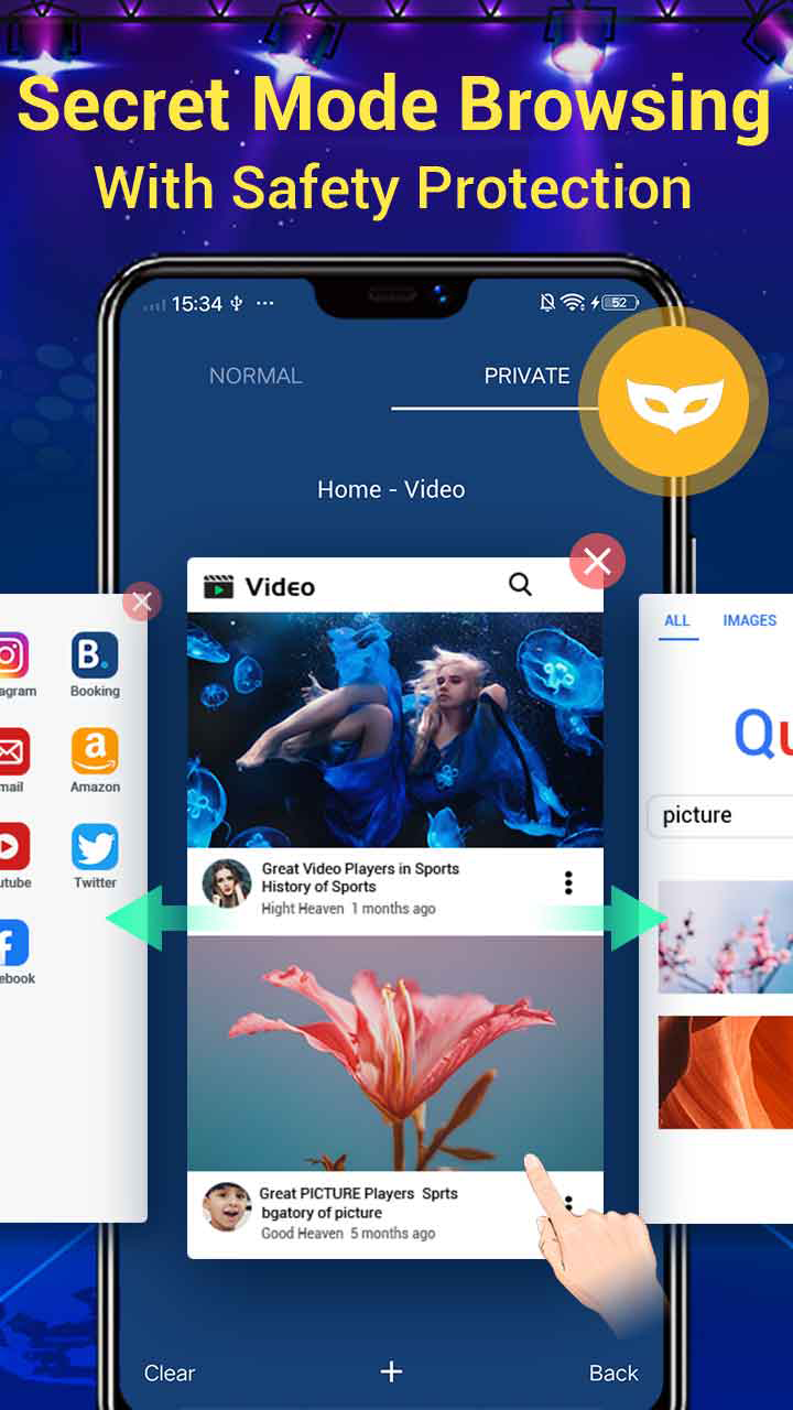 اسکرین شات 4 برنامه Web Browser & Fast Explorer