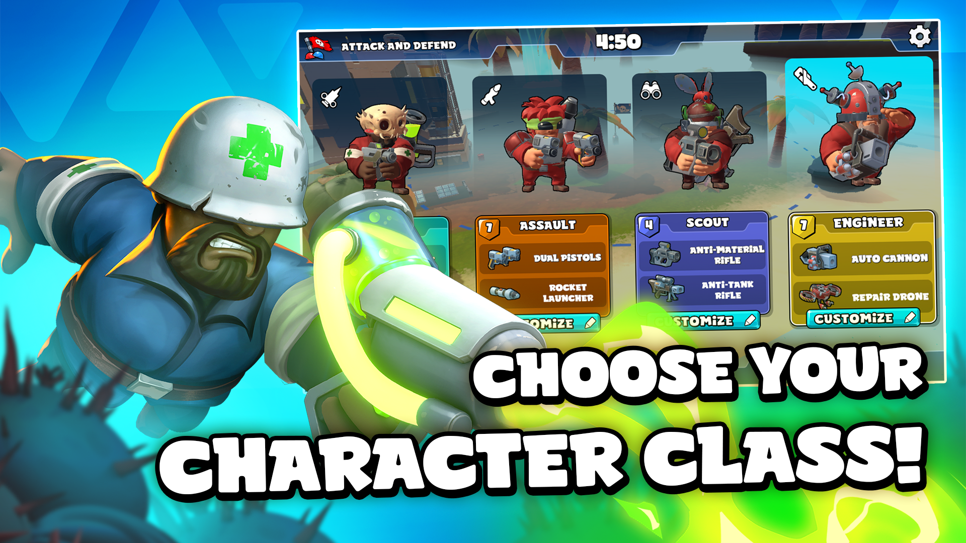 اسکرین شات 2 بازی Tumble Troopers: Shooting Game