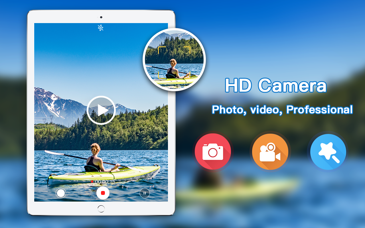 اسکرین شات 1 برنامه HD Camera - Filter Cam Editor