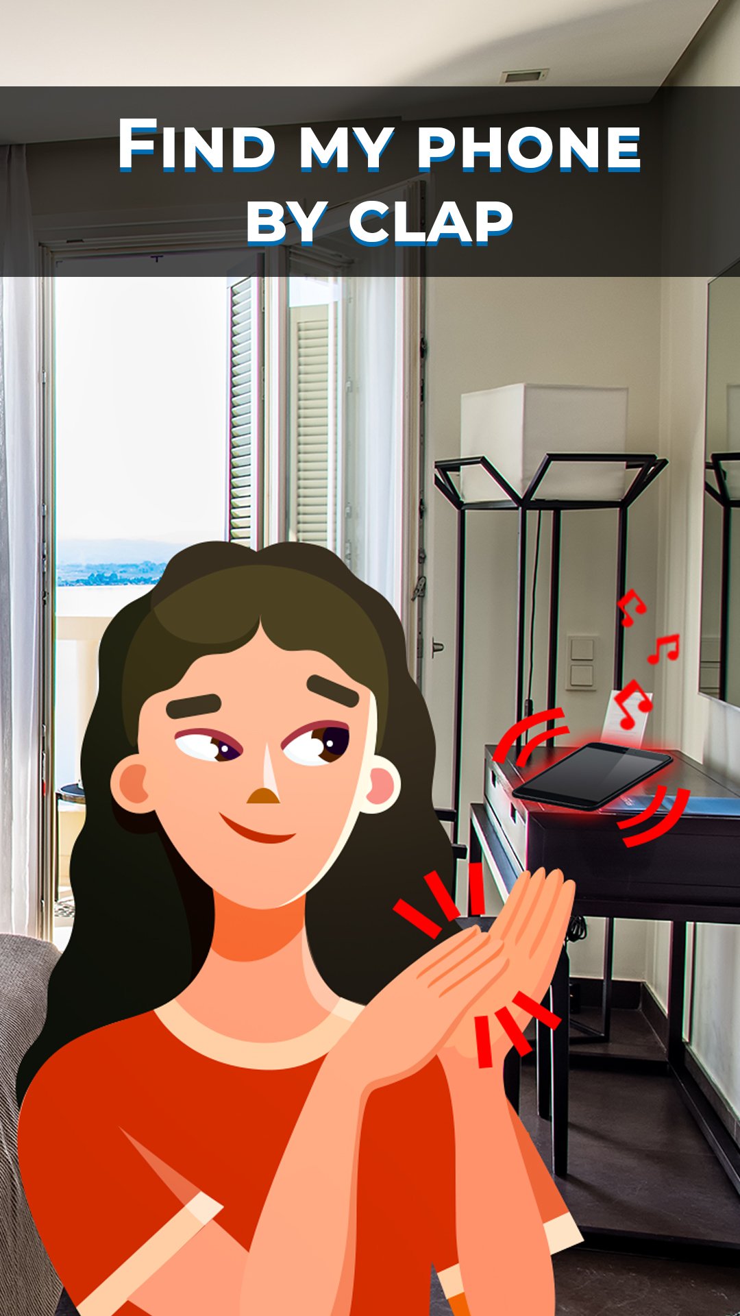 اسکرین شات 1 برنامه Find my phone clap - finder