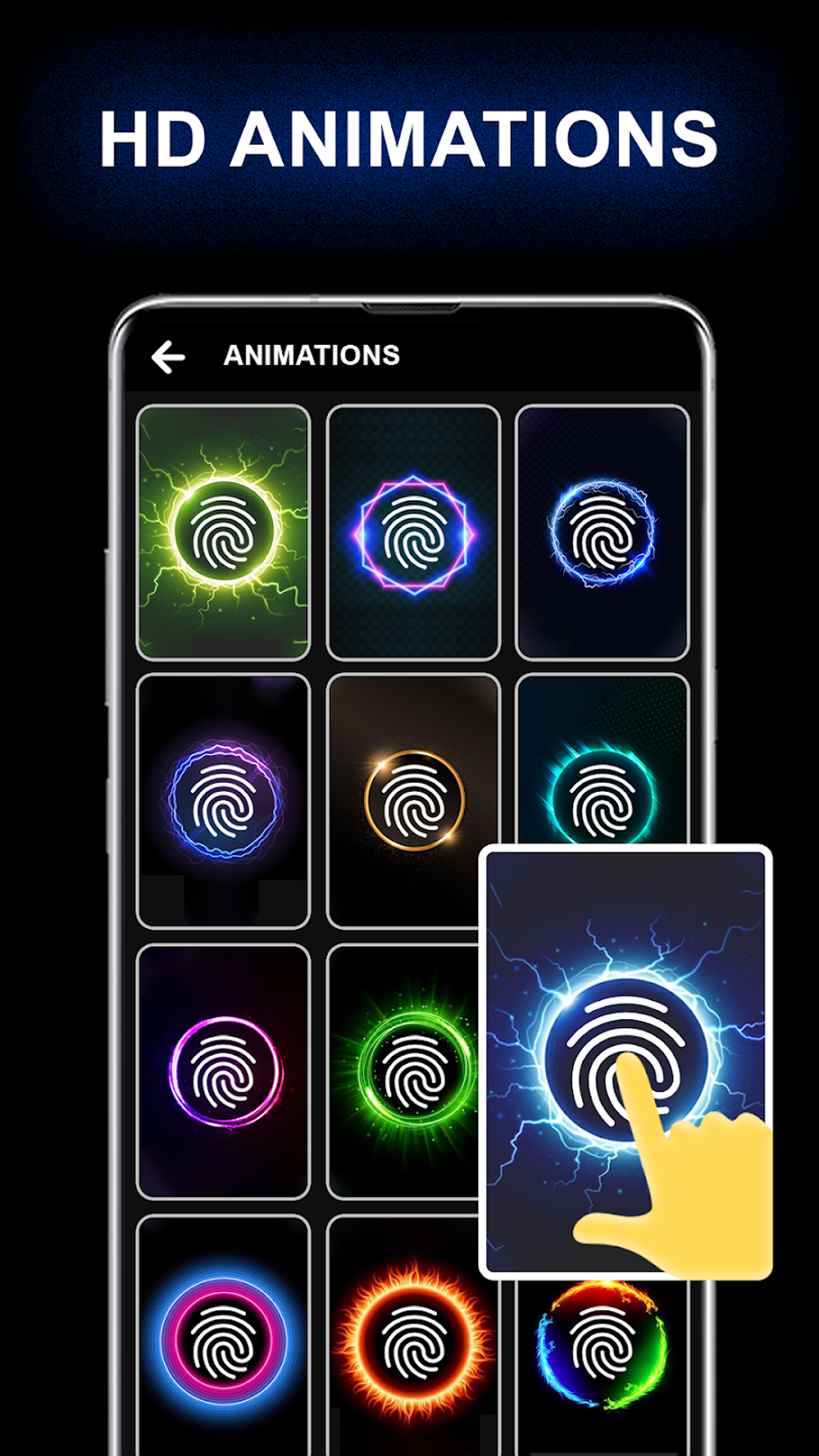 اسکرین شات 4 برنامه 3D Fingerprint animation