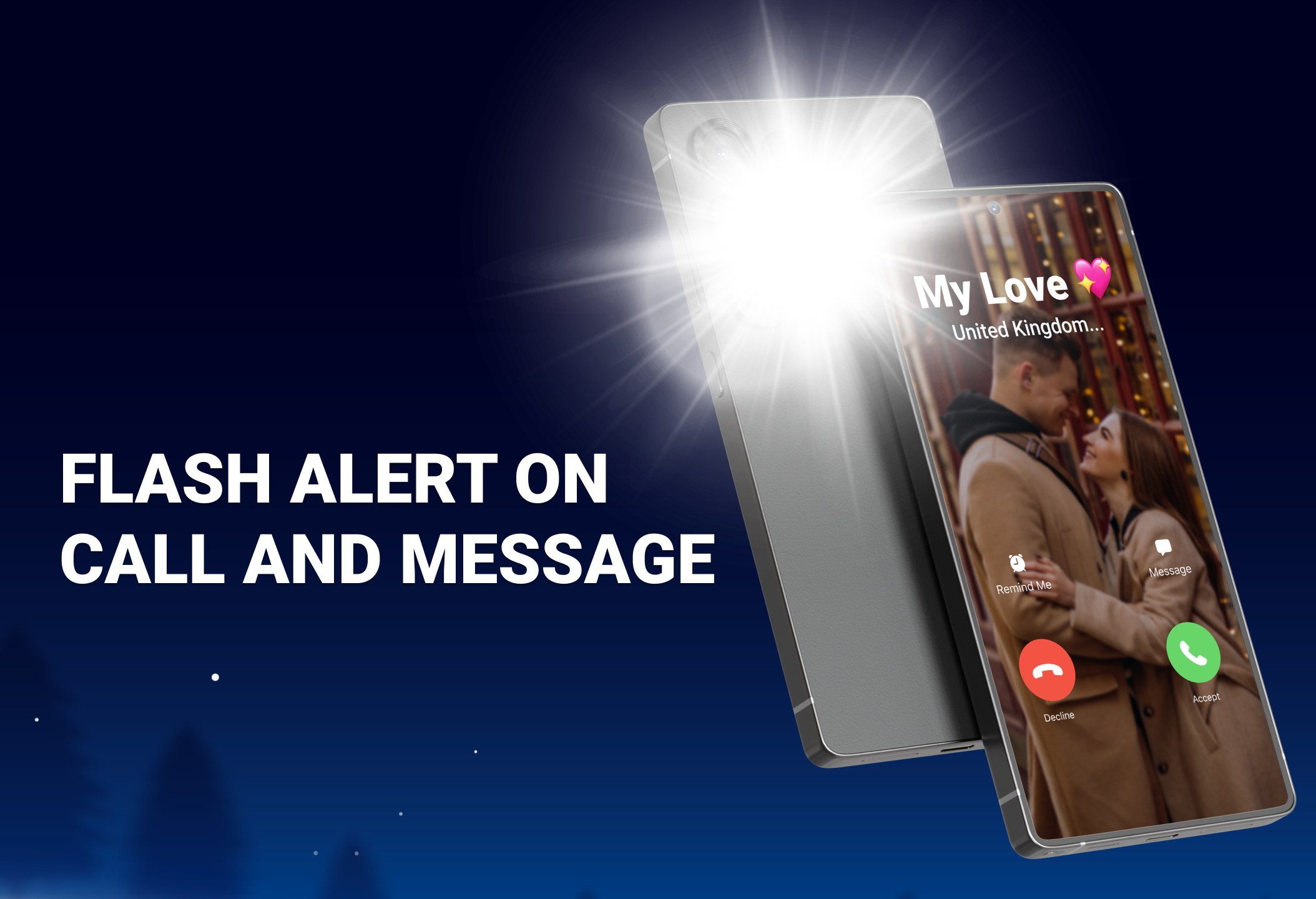 اسکرین شات 1 برنامه Flash Alert Pro, LED Text