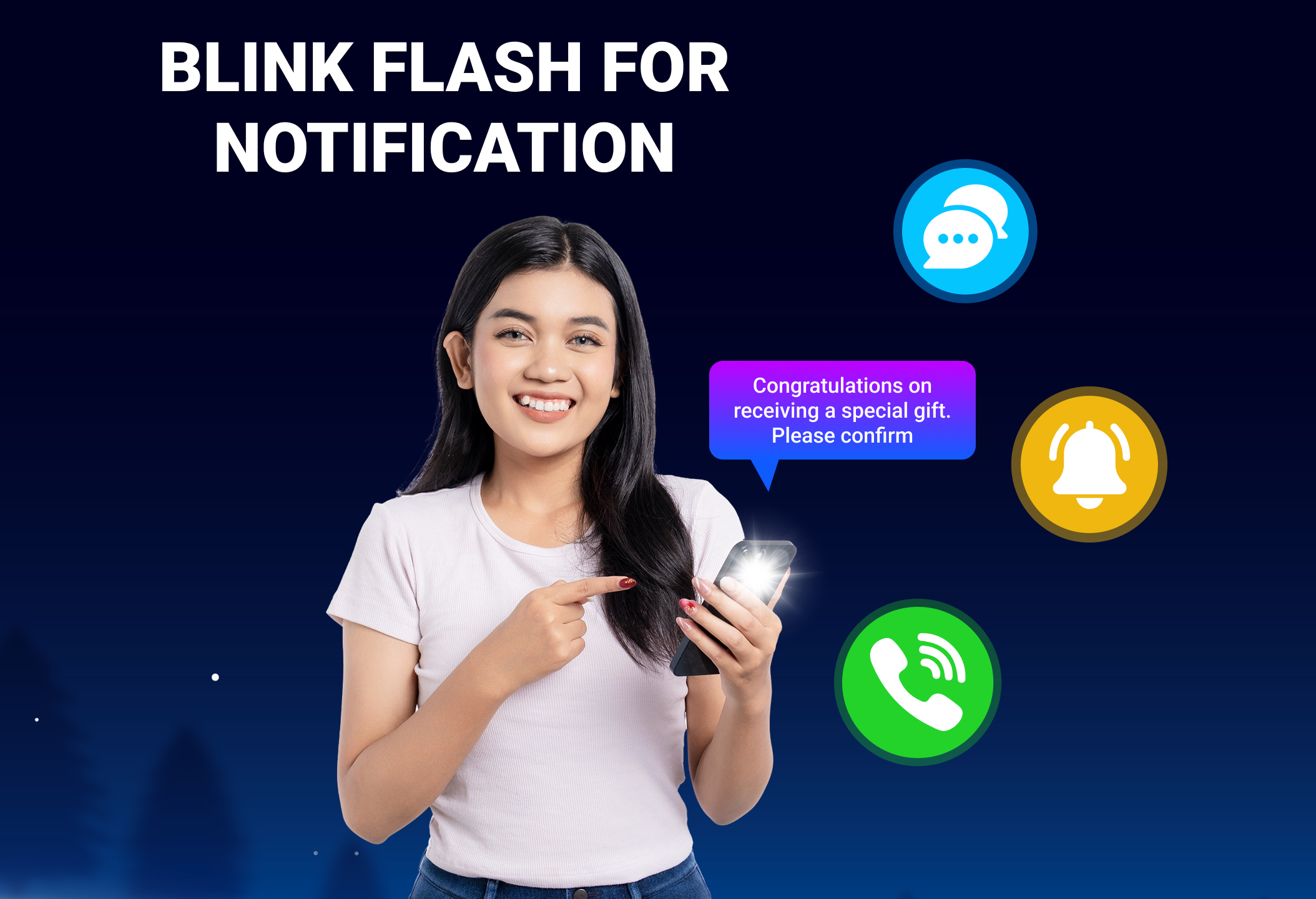 اسکرین شات 4 برنامه Flash Alert Pro, LED Text