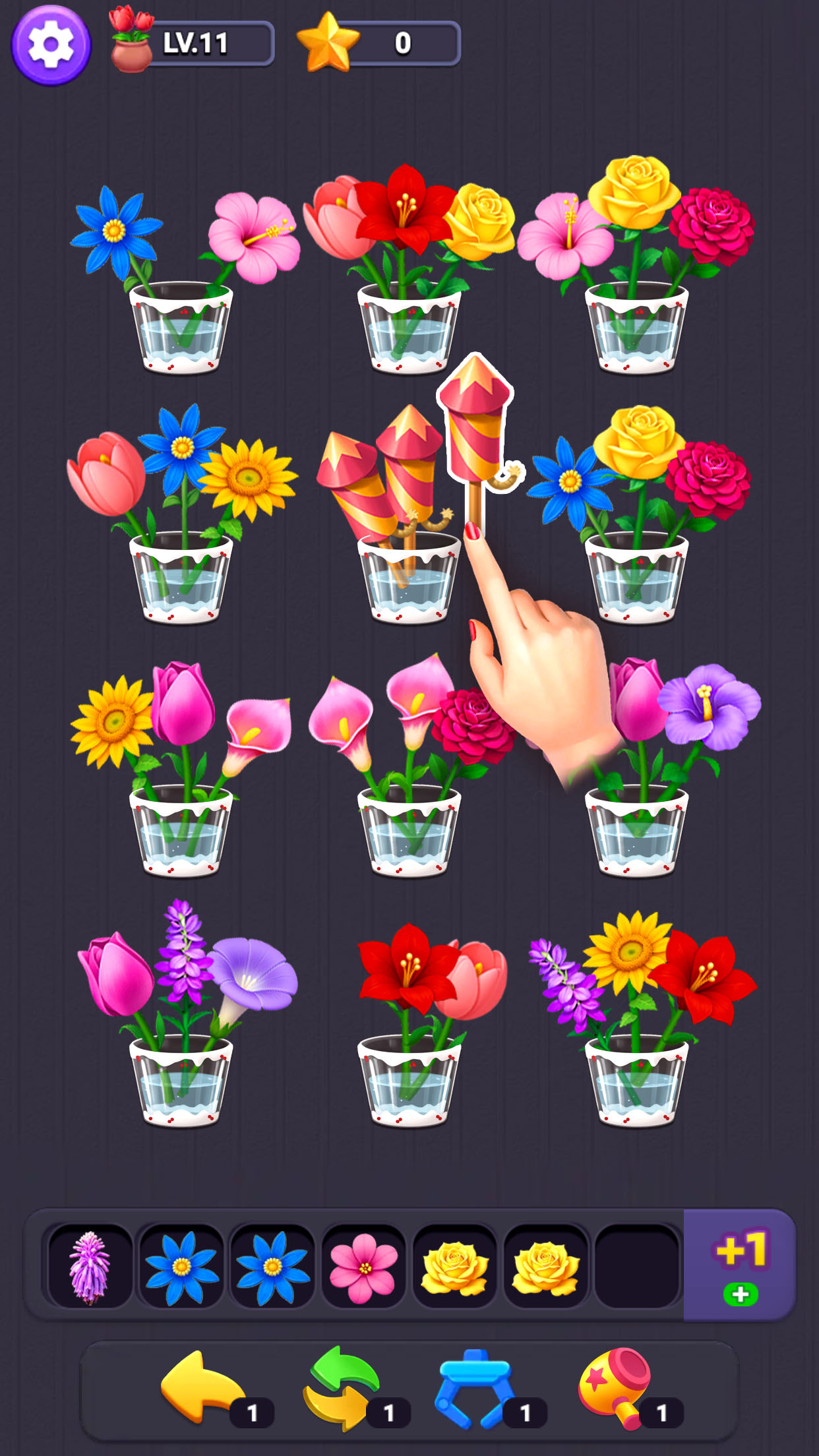اسکرین شات 4 بازی Flower Merge - Sort Games